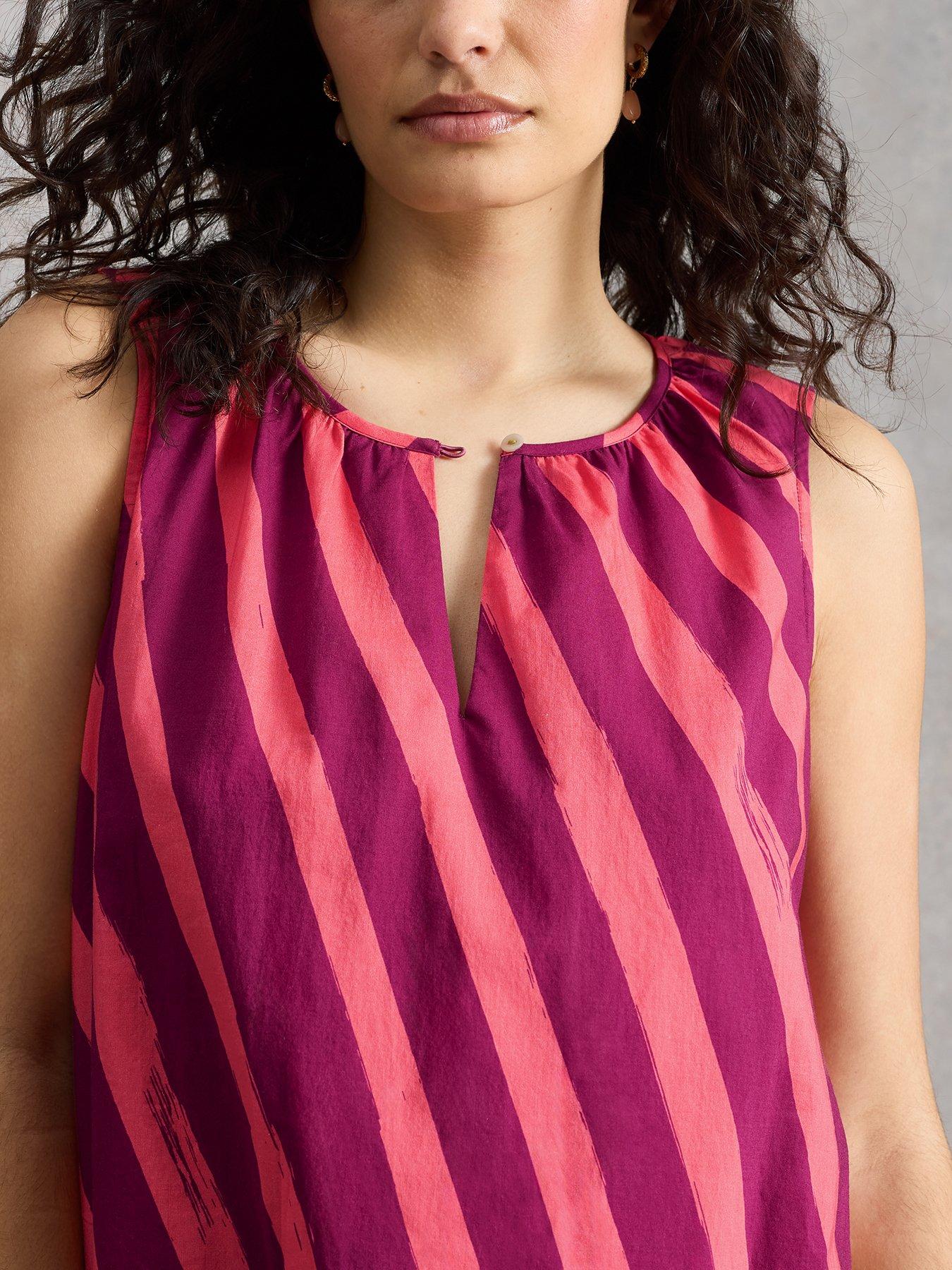 Image 4 of 6 of White Stuff Aggie Maxi Dress - Pink