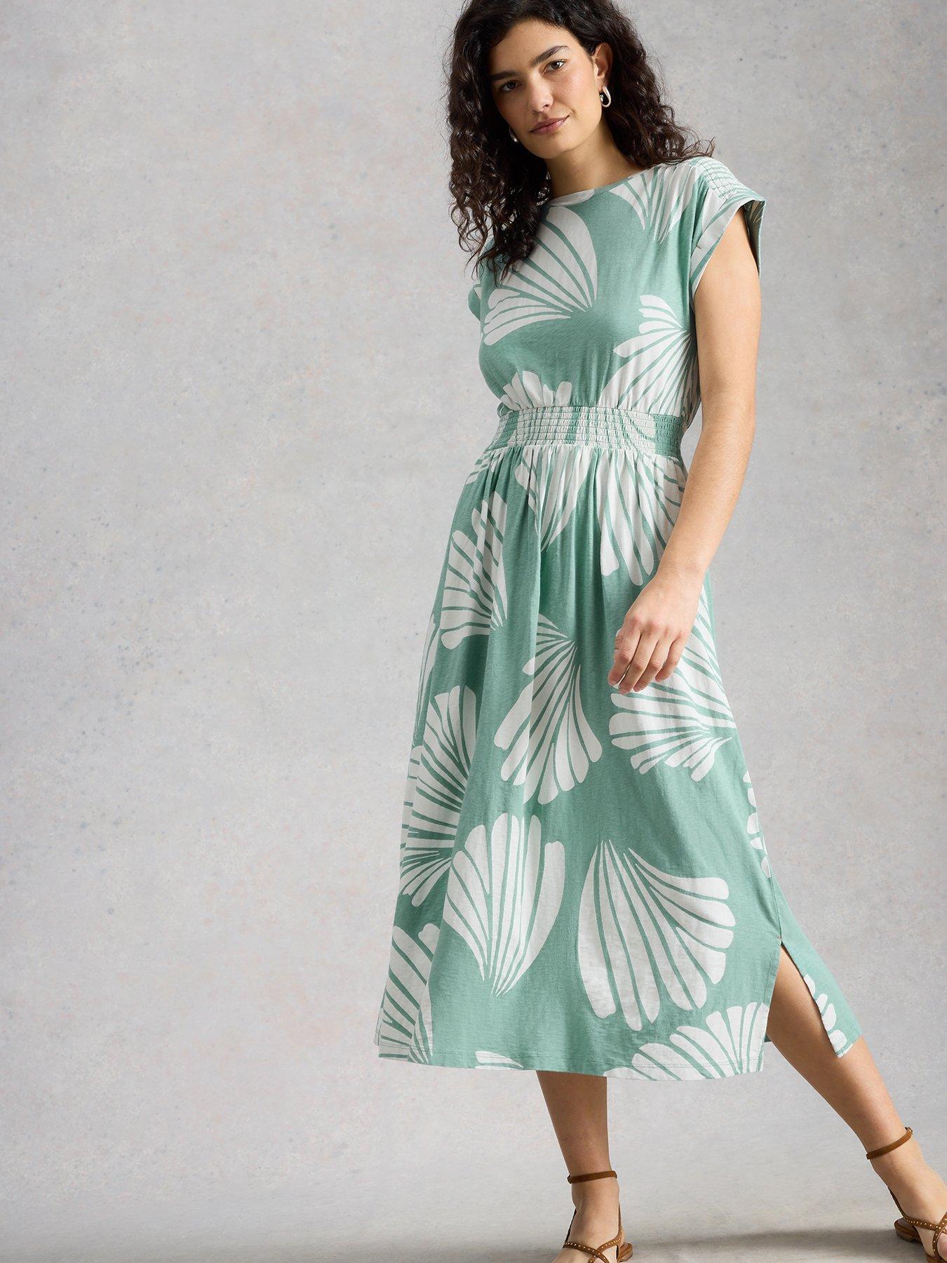White Stuff Mina Jersey Dress - Blue
