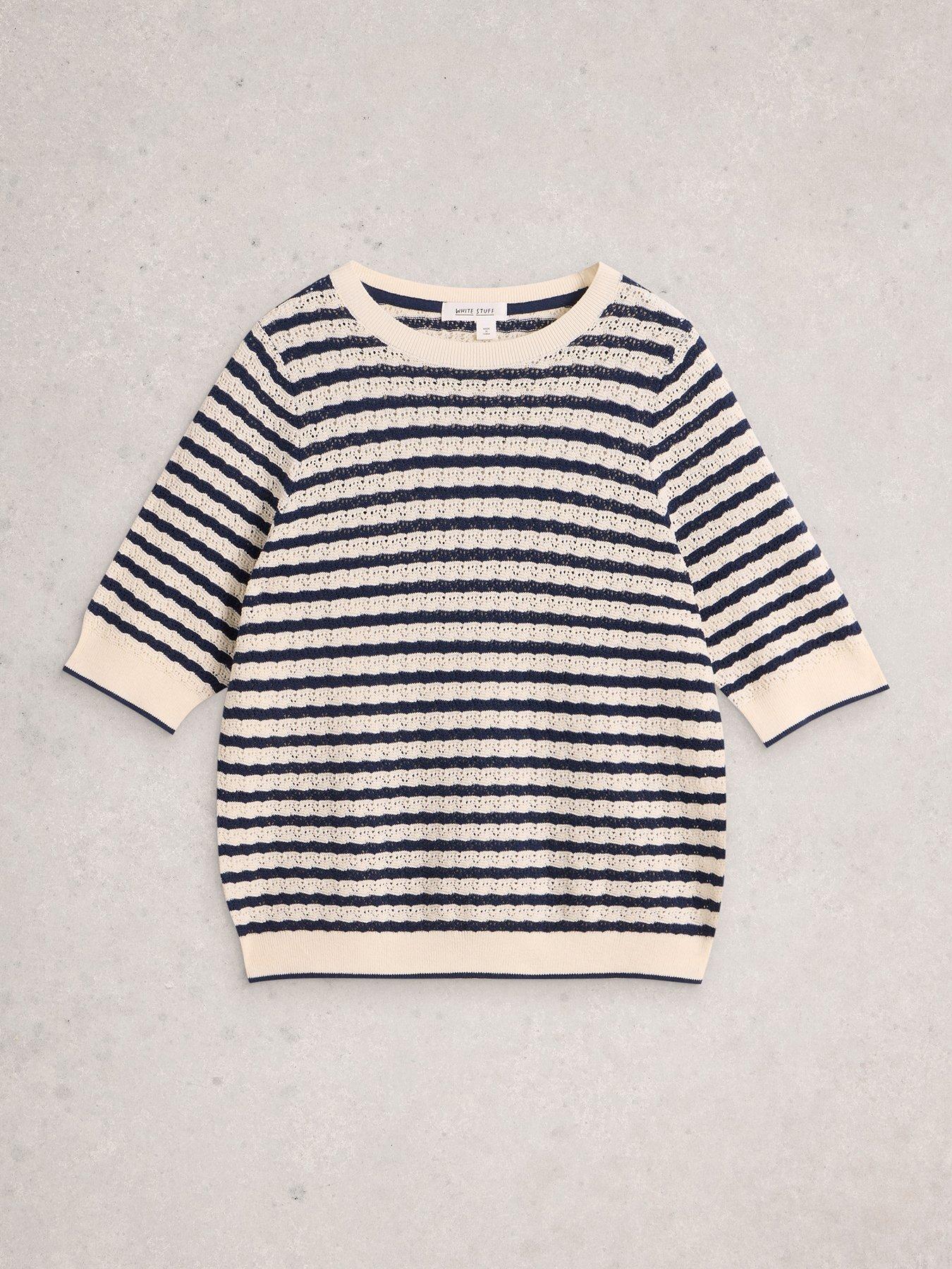 Image 5 of 6 of White Stuff Holly Pointelle Tee