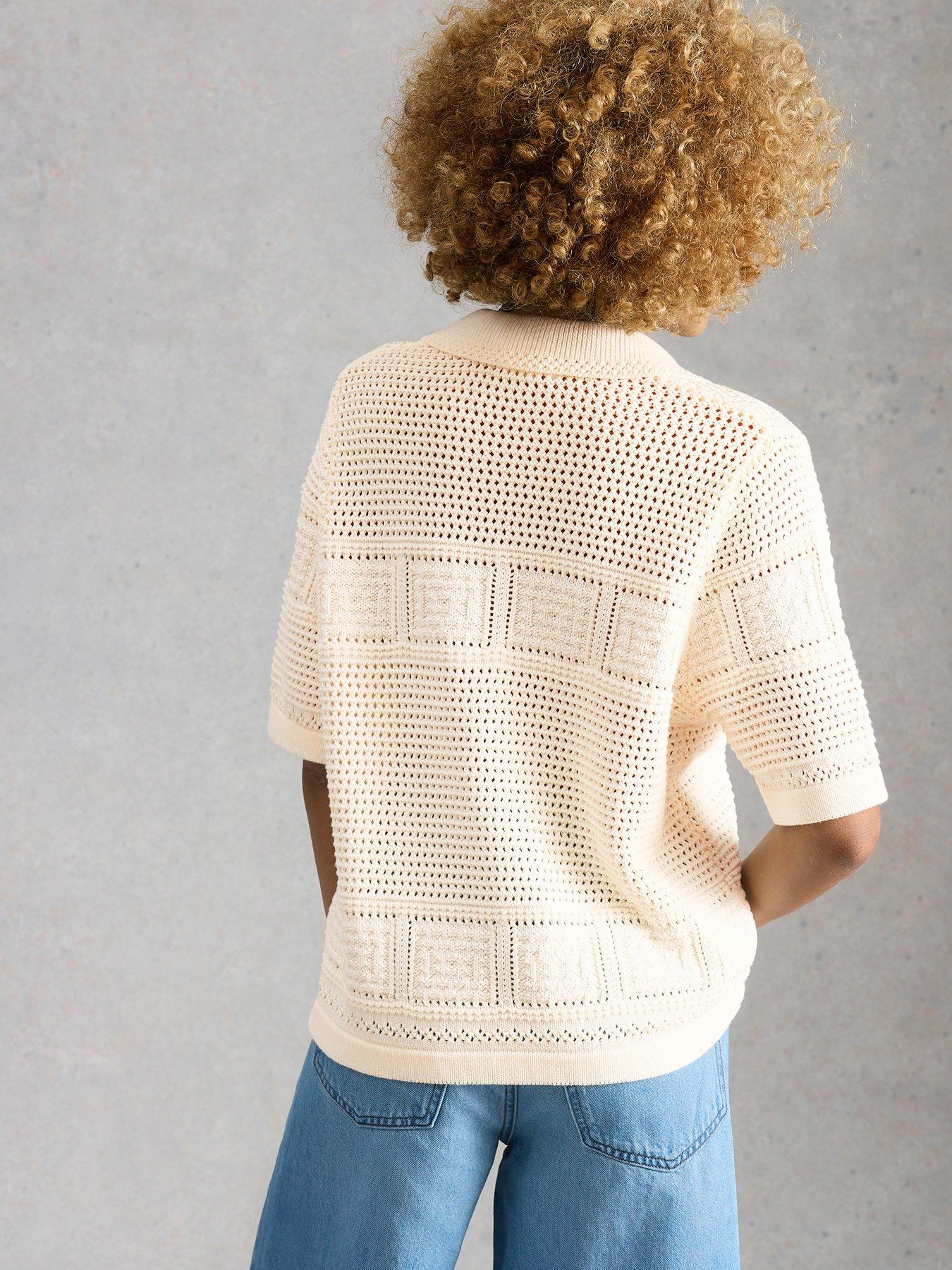 Image 2 of 6 of White Stuff Gemima Collar Cardigan - Ivory