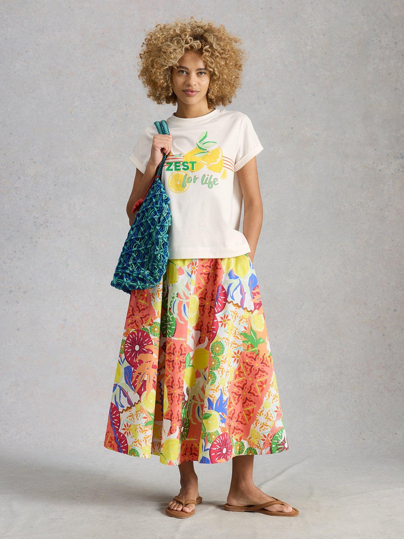 Image 3 of 6 of White Stuff Gina Graphic Tee - White