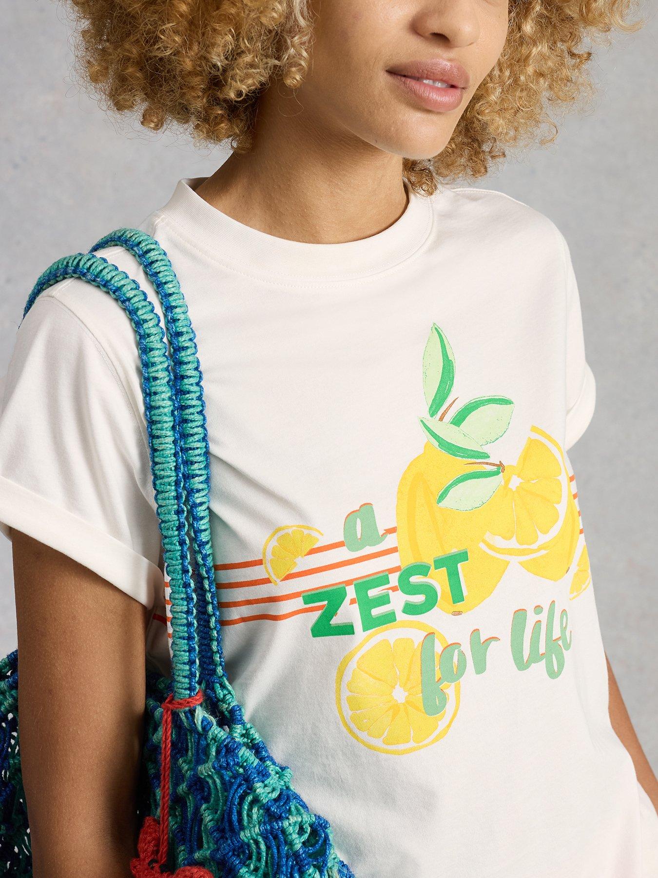 Image 4 of 6 of White Stuff Gina Graphic Tee - White