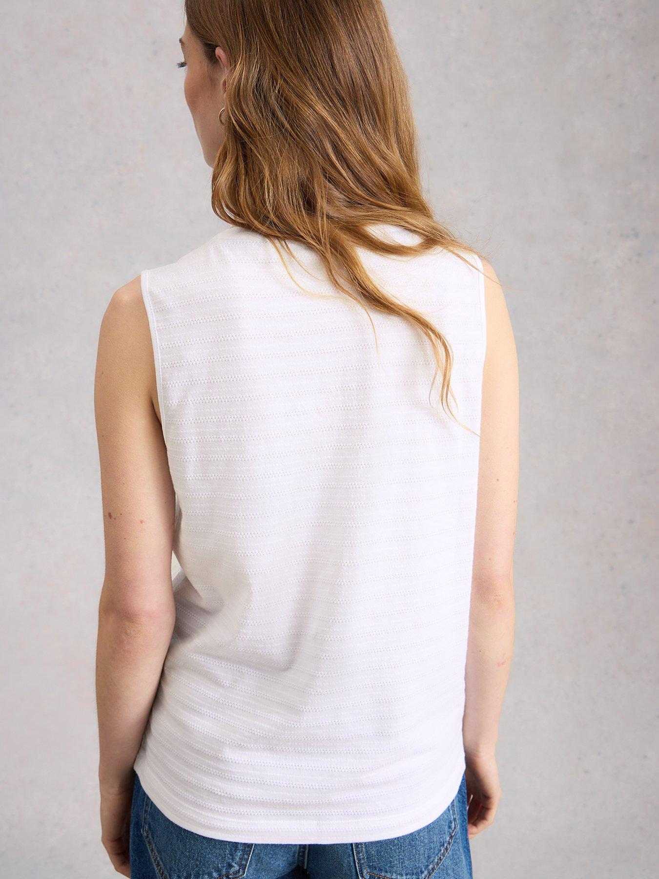 Image 2 of 6 of White Stuff Nora Texture Notch Vest