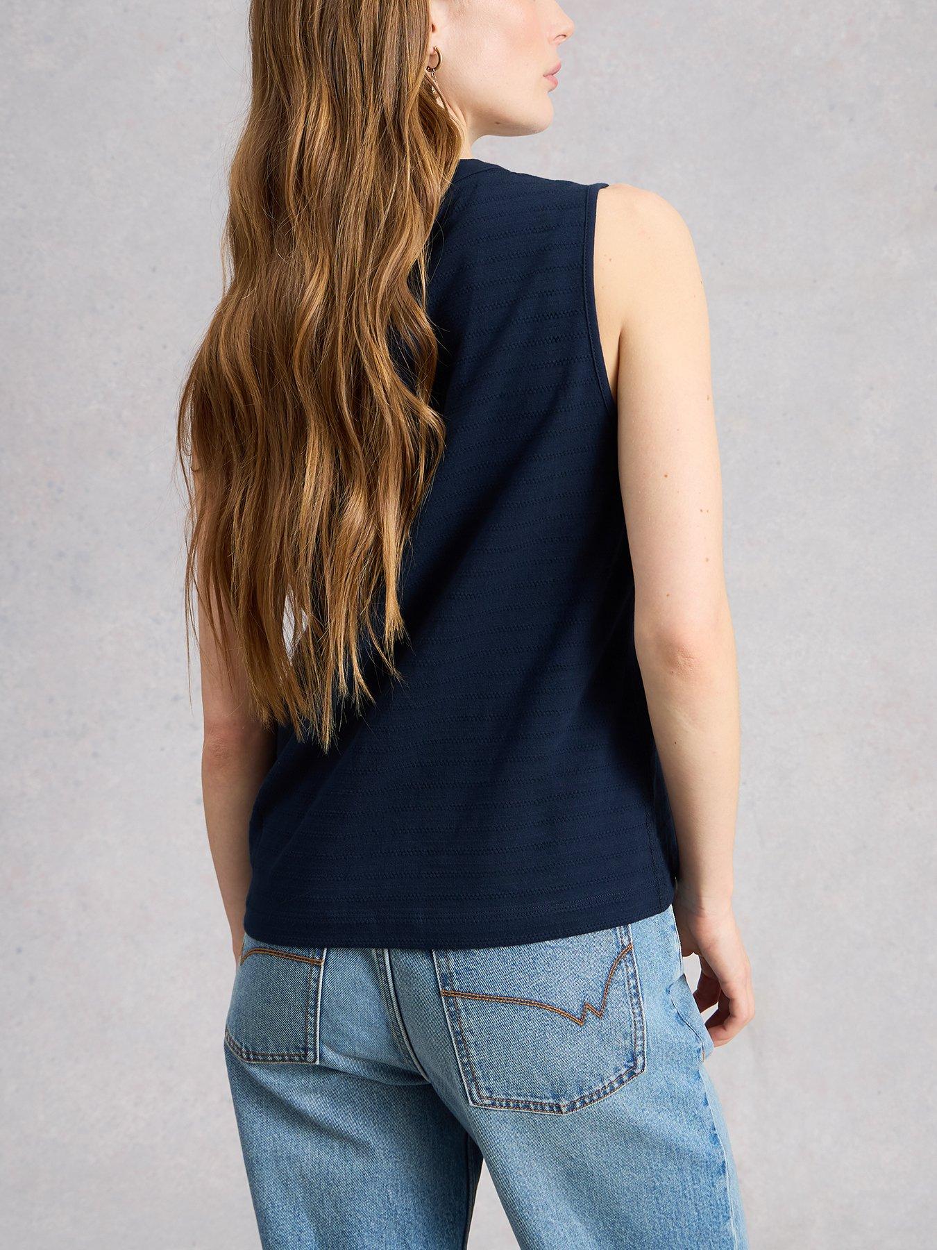 Image 2 of 6 of White Stuff Nora Texture Notch Vest