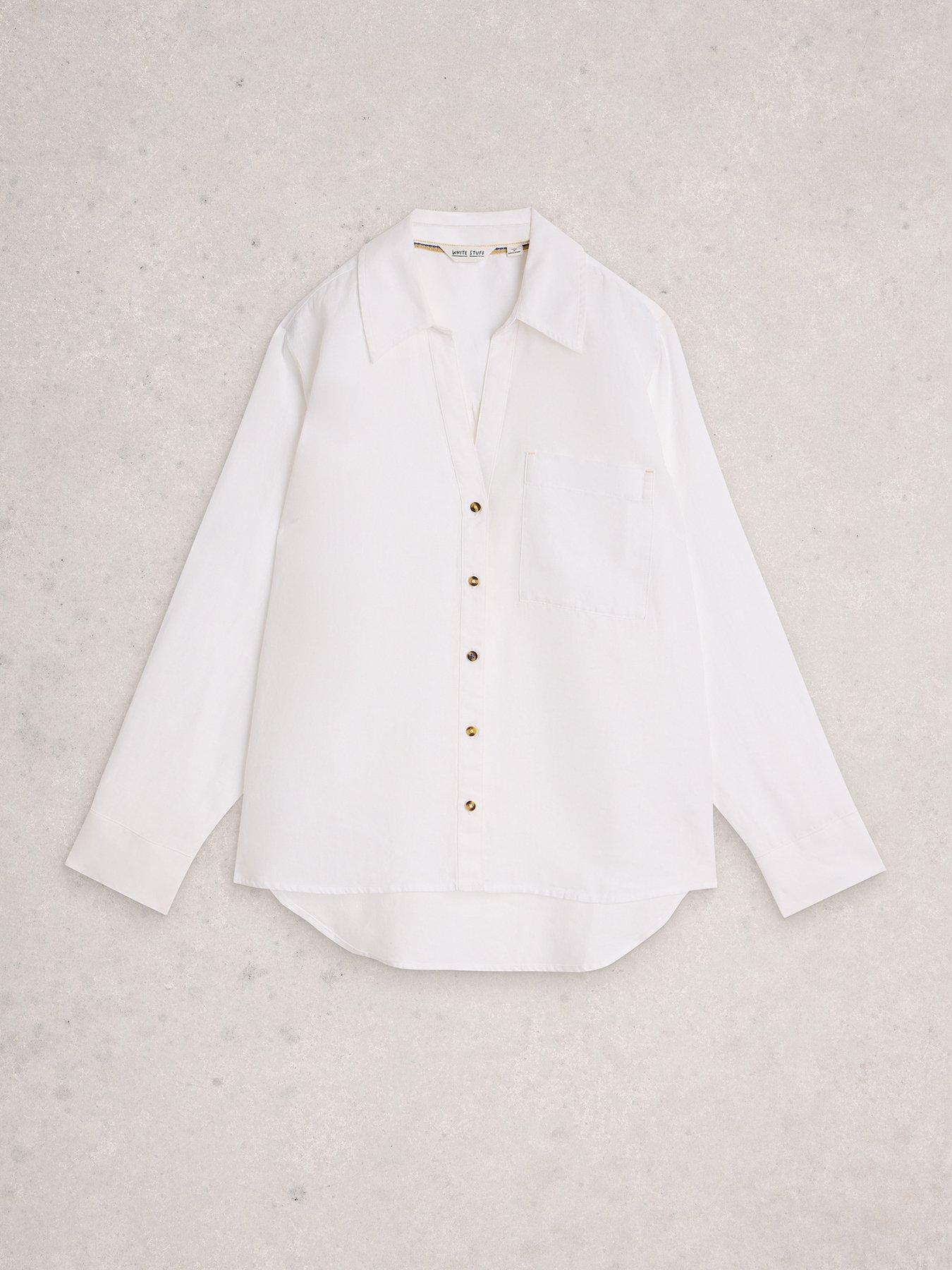 Image 5 of 6 of White Stuff Sadie Linen Boyfriend Shirt