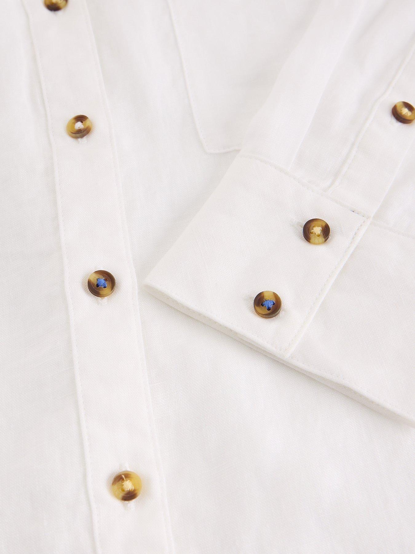 Image 6 of 6 of White Stuff Sadie Linen Boyfriend Shirt