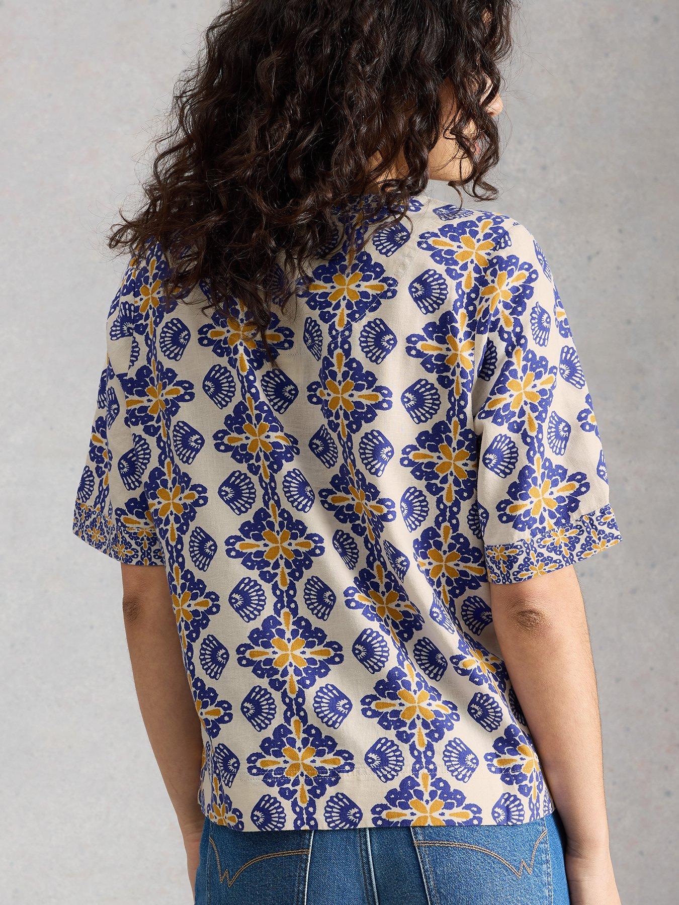 Image 2 of 6 of White Stuff Ash Linen Blend Top