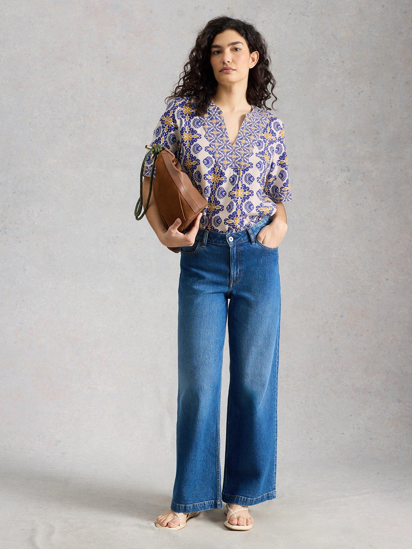 Image 3 of 6 of White Stuff Ash Linen Blend Top