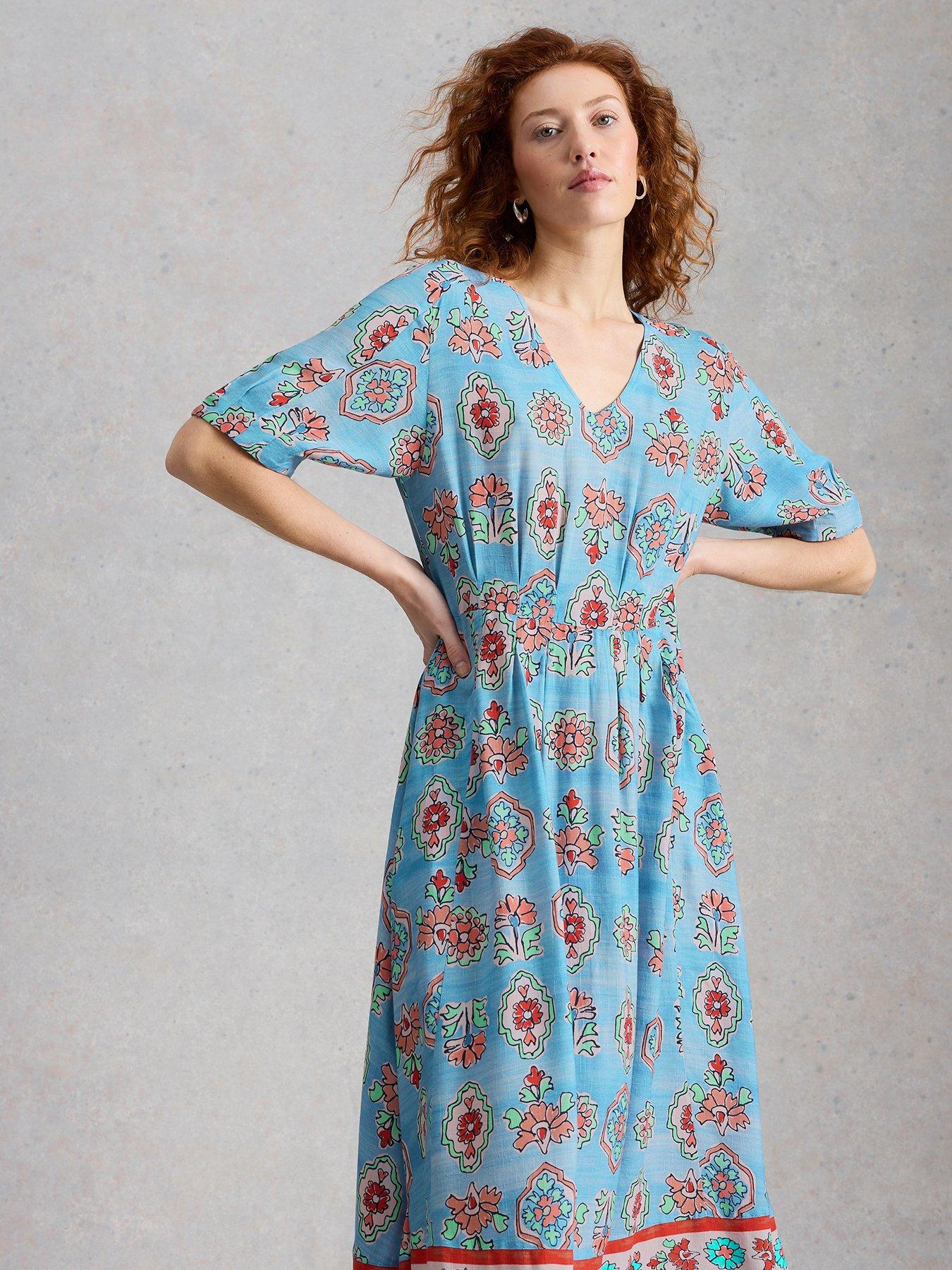 White Stuff Kate Midi Dress - Blue