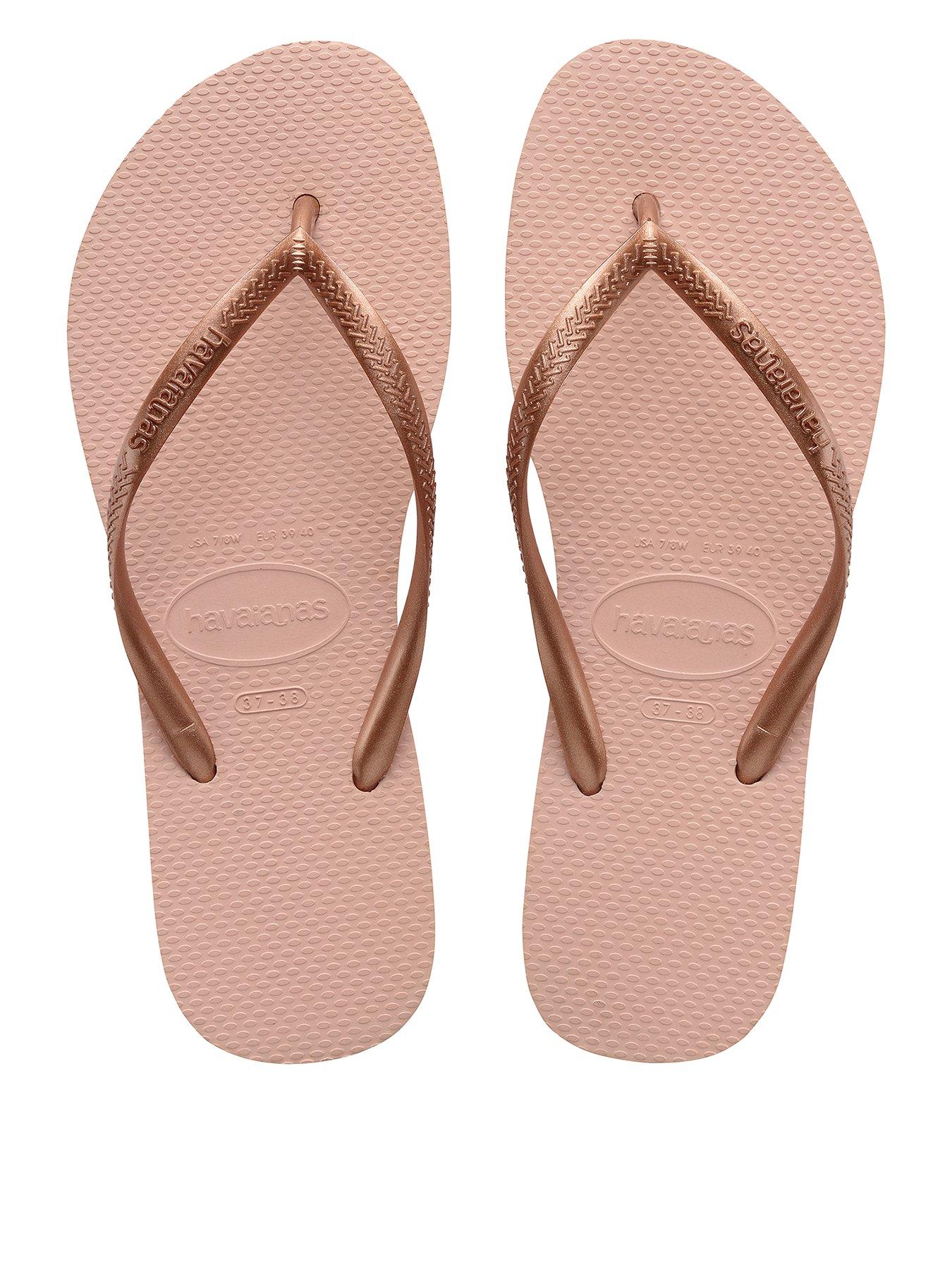 Image 1 of 4 of Havaianas Slim (Mini Me) Flip Flops - Pink