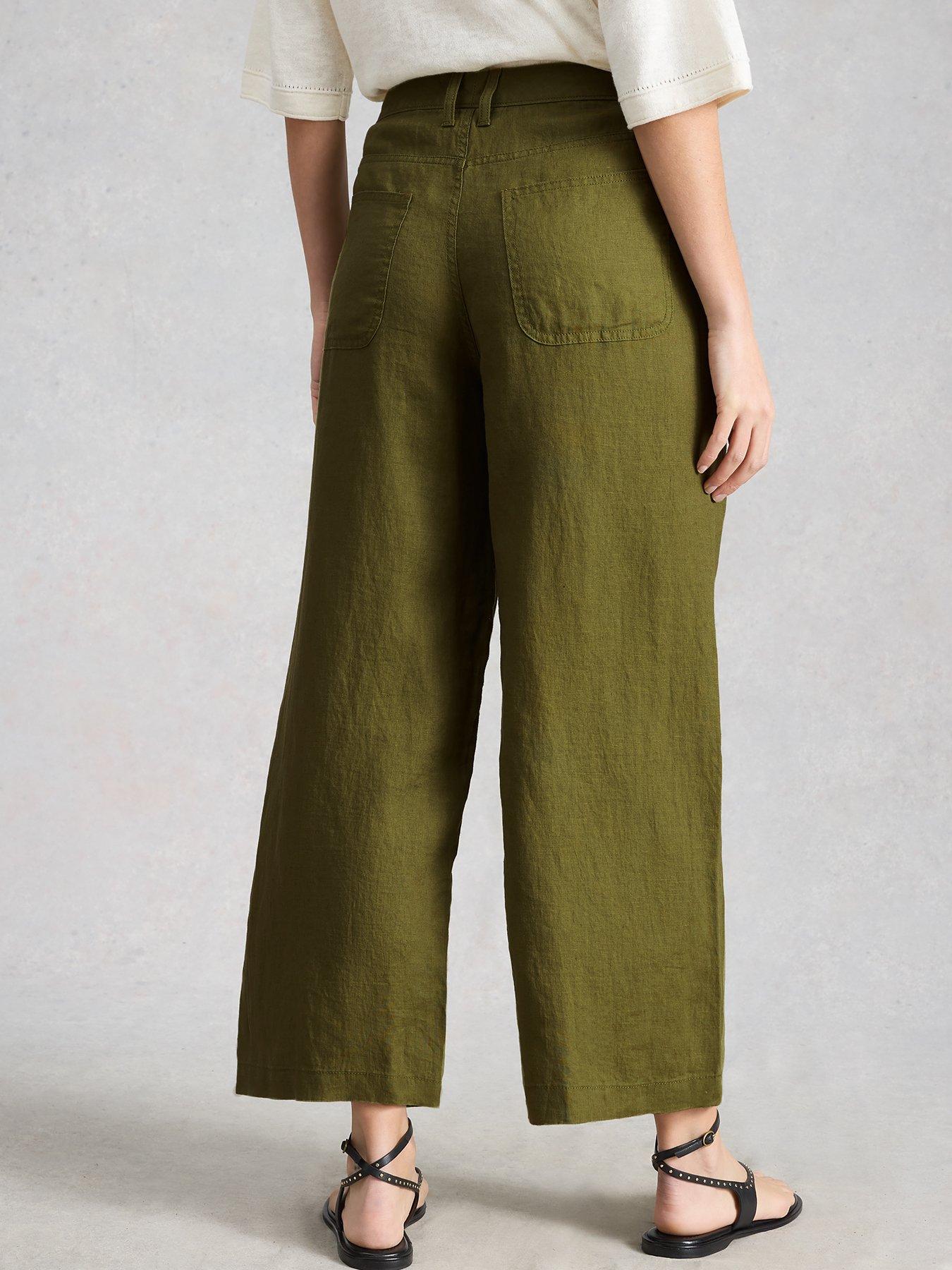 Image 2 of 6 of White Stuff Tia Linen Wide Leg Crop