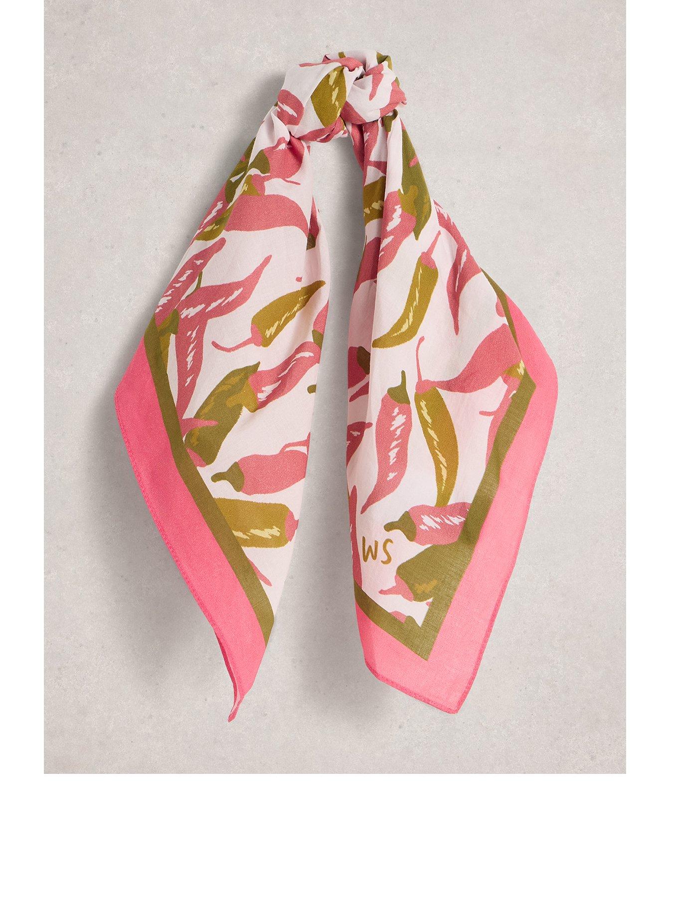 Image 1 of 3 of White Stuff Ellie Square Printed Scarf