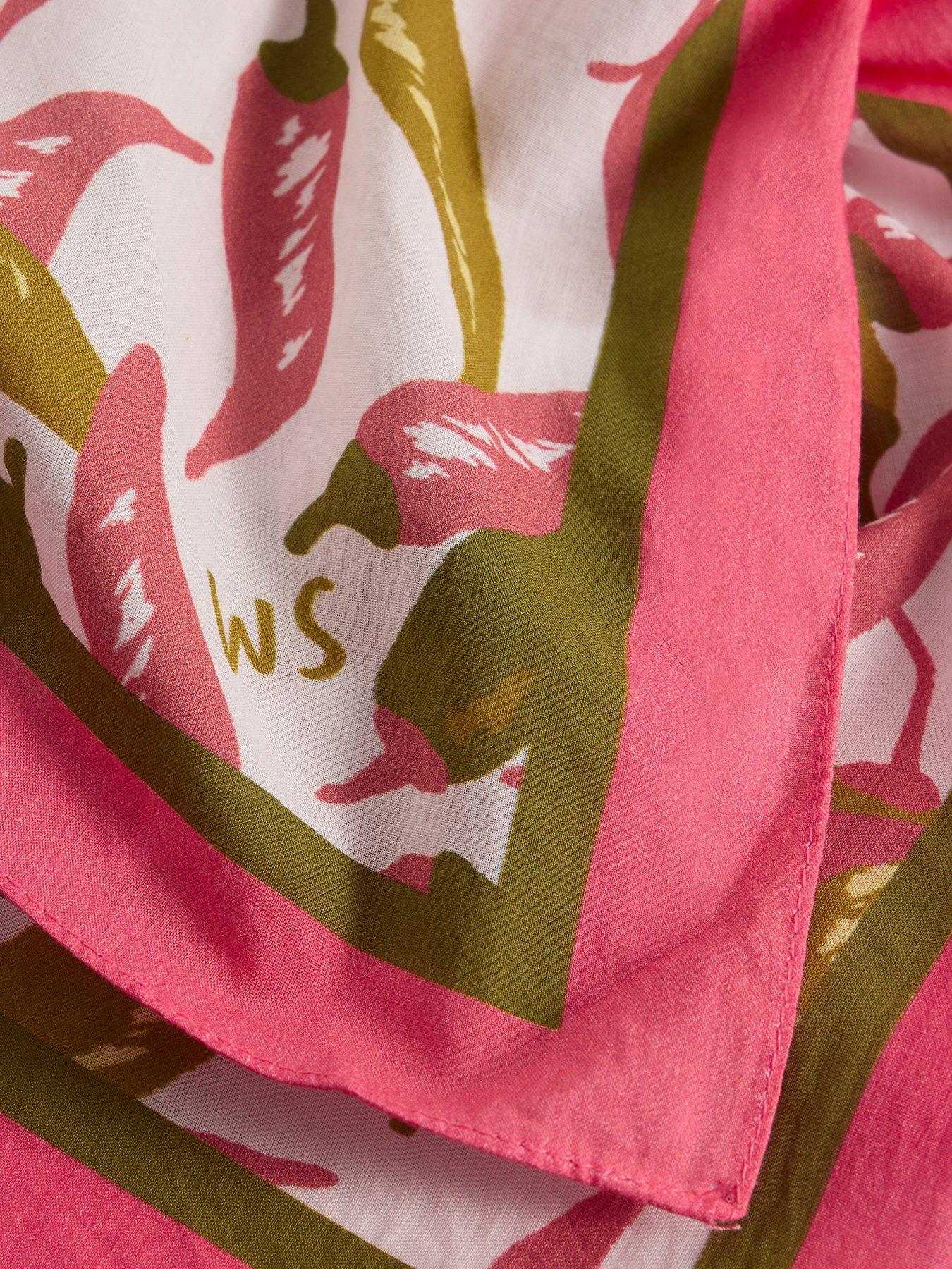 Image 3 of 3 of White Stuff Ellie Square Printed Scarf