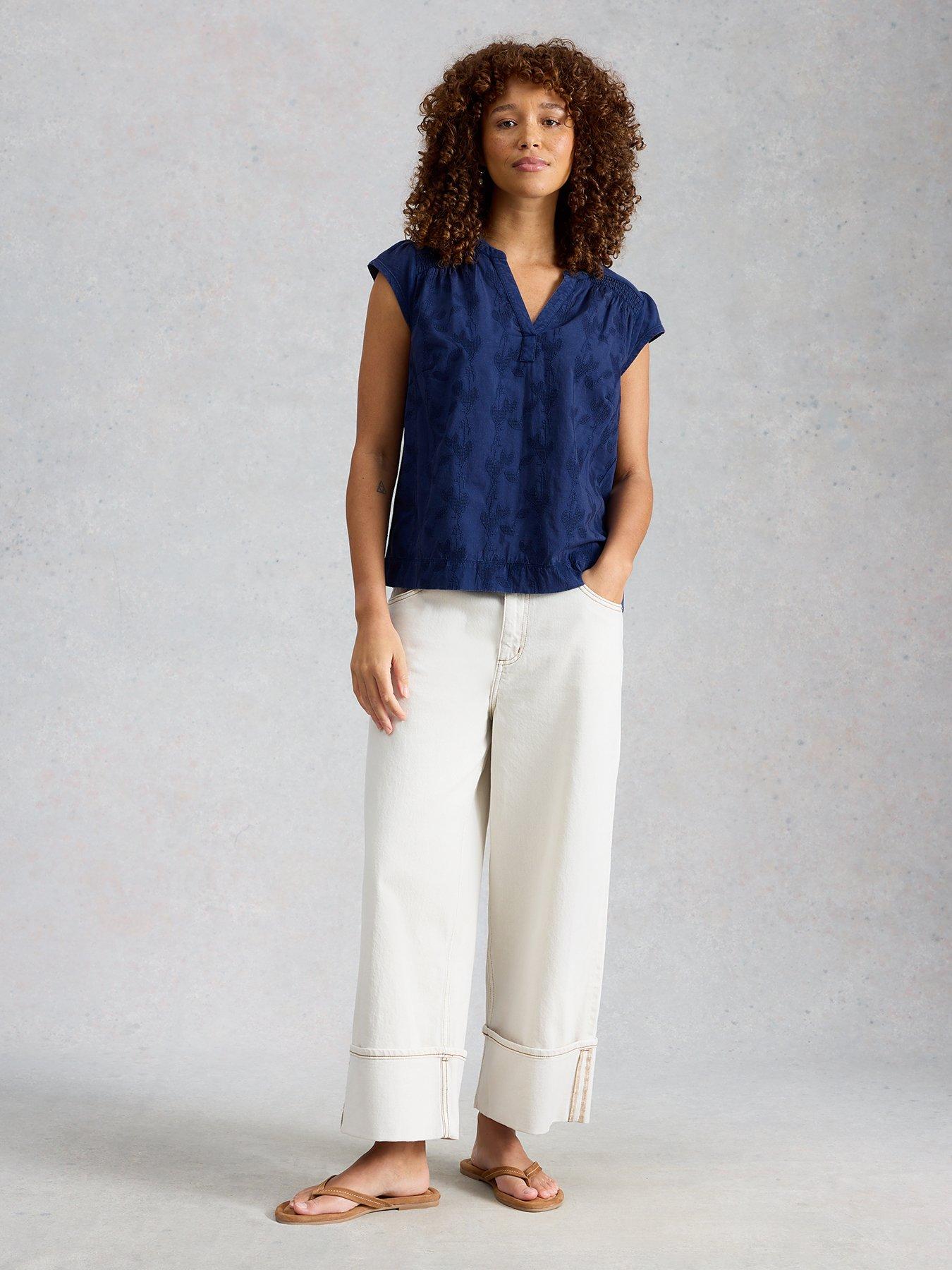 Image 3 of 6 of White Stuff Amelia Embroidery Top