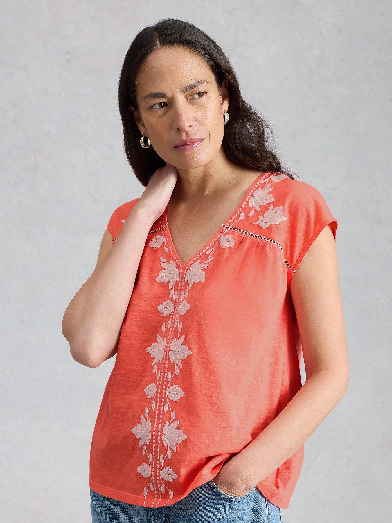 White Stuff Fliss Floral Top - Pink