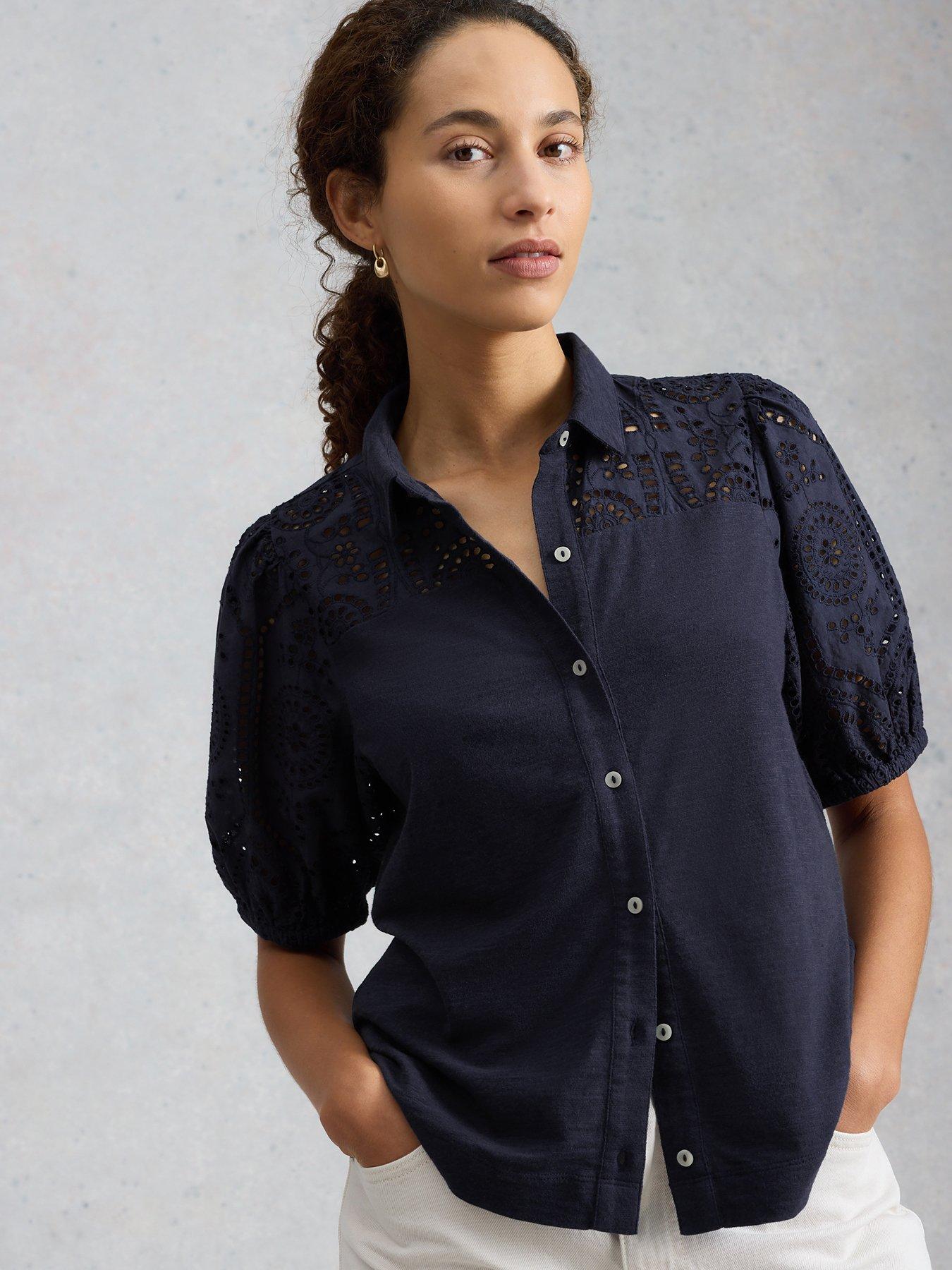 White Stuff Sandy Broderie Top