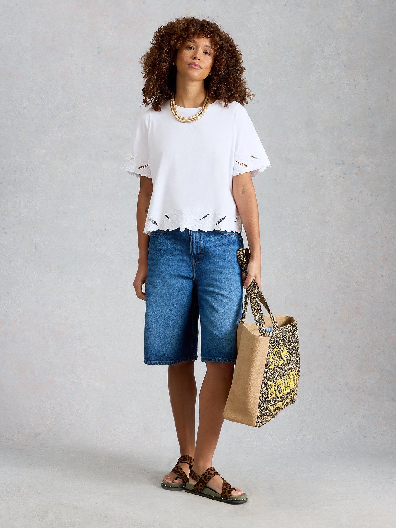 Image 3 of 6 of White Stuff Colleen Cutwork Tee