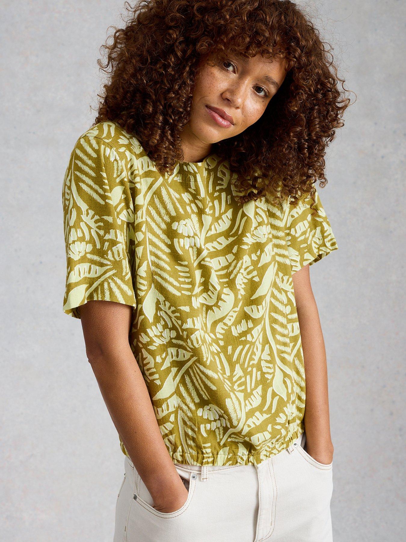White Stuff Bree Linen Blend Top