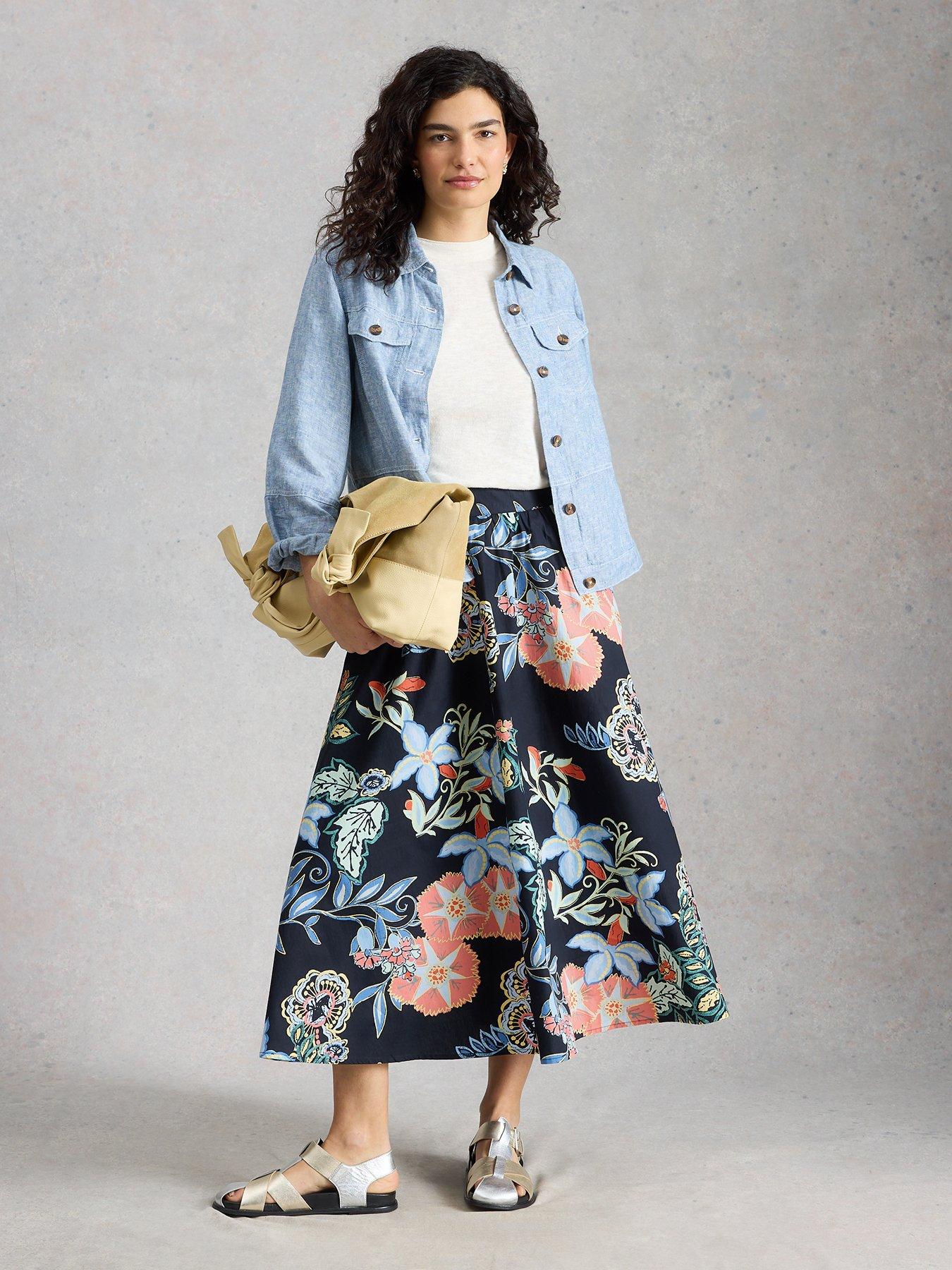 Image 3 of 6 of White Stuff Abigail Midi Skirt