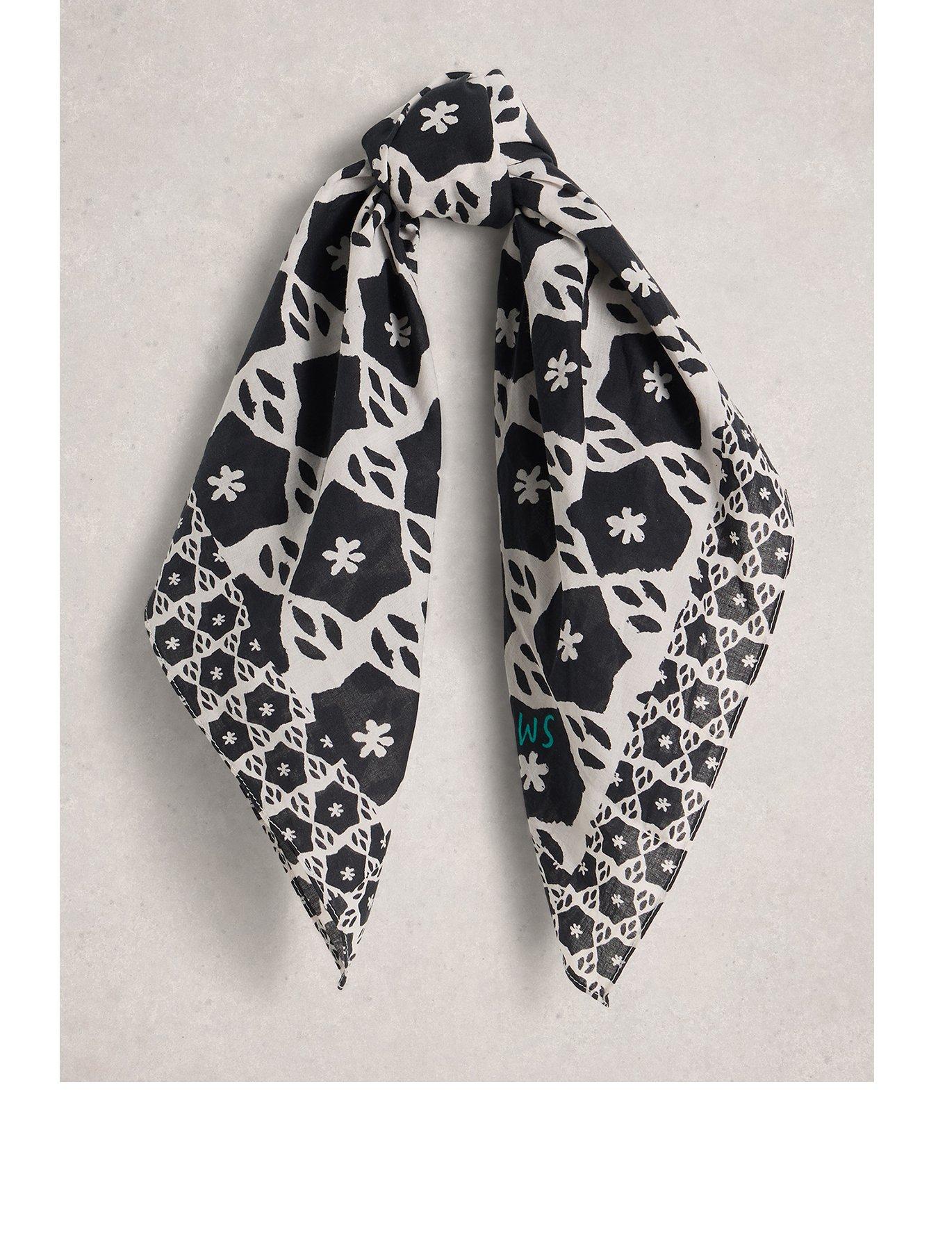 Image 1 of 3 of White Stuff Ellie Square Printed Scarf