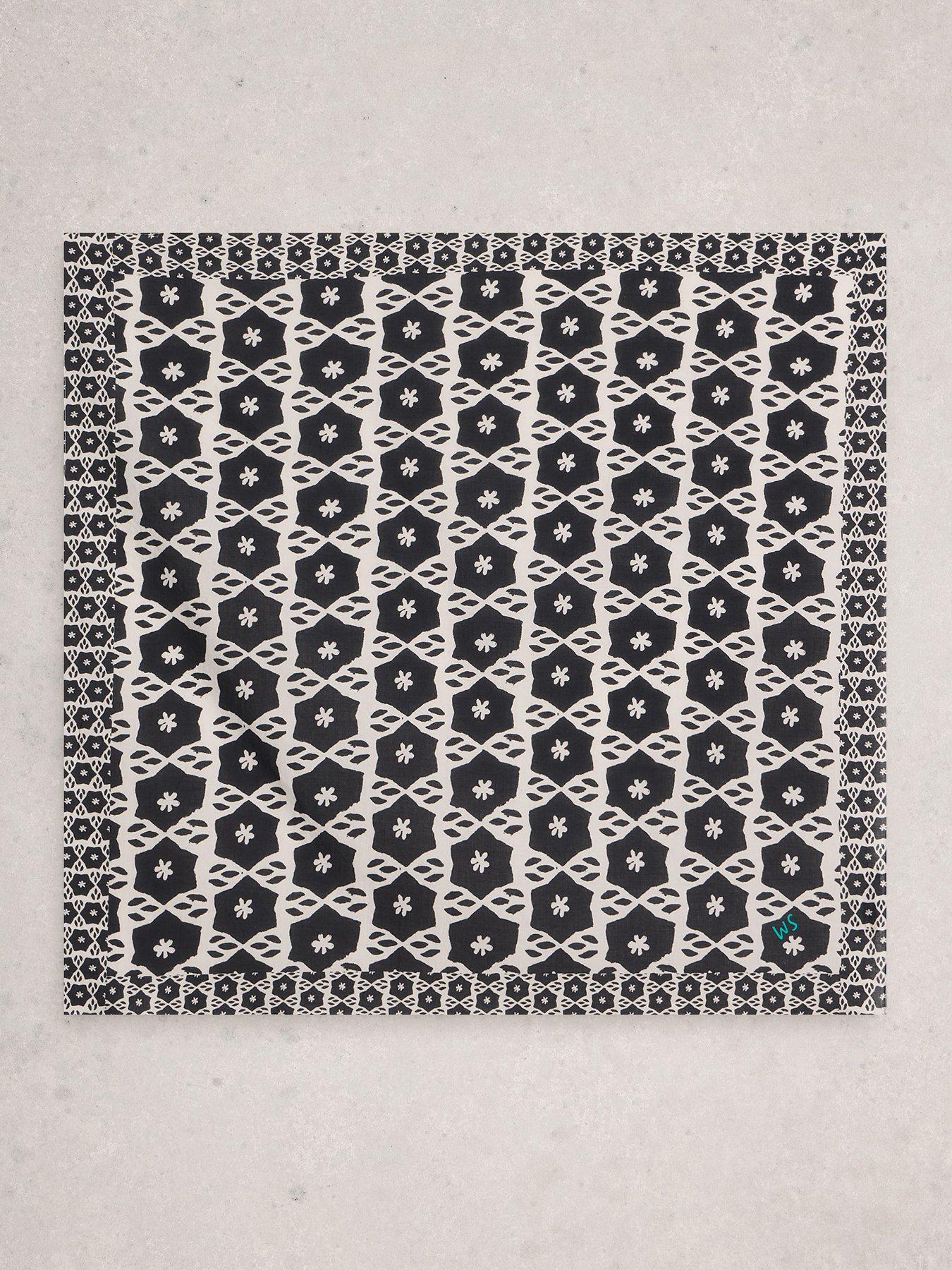 Image 2 of 3 of White Stuff Ellie Square Printed Scarf