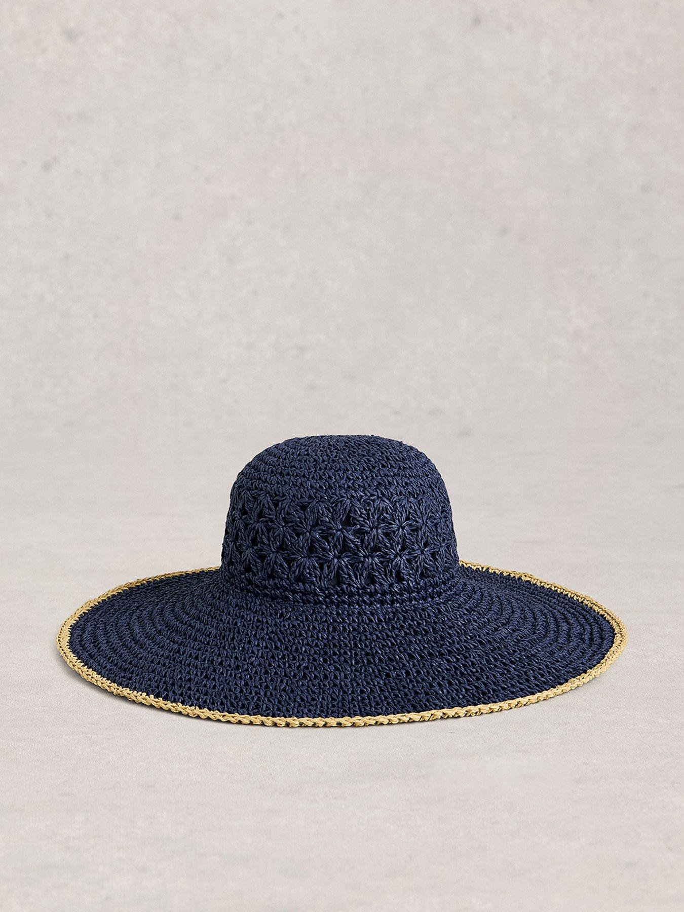 Image 1 of 2 of White Stuff Wide Brim Crochet Hat