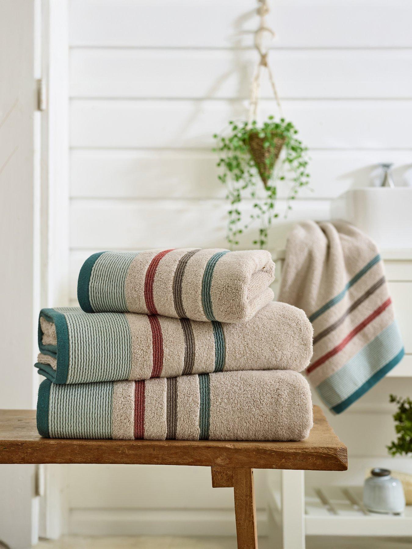 Deyongs Portland Stripe Supersoft Bath Sheet Oceanic