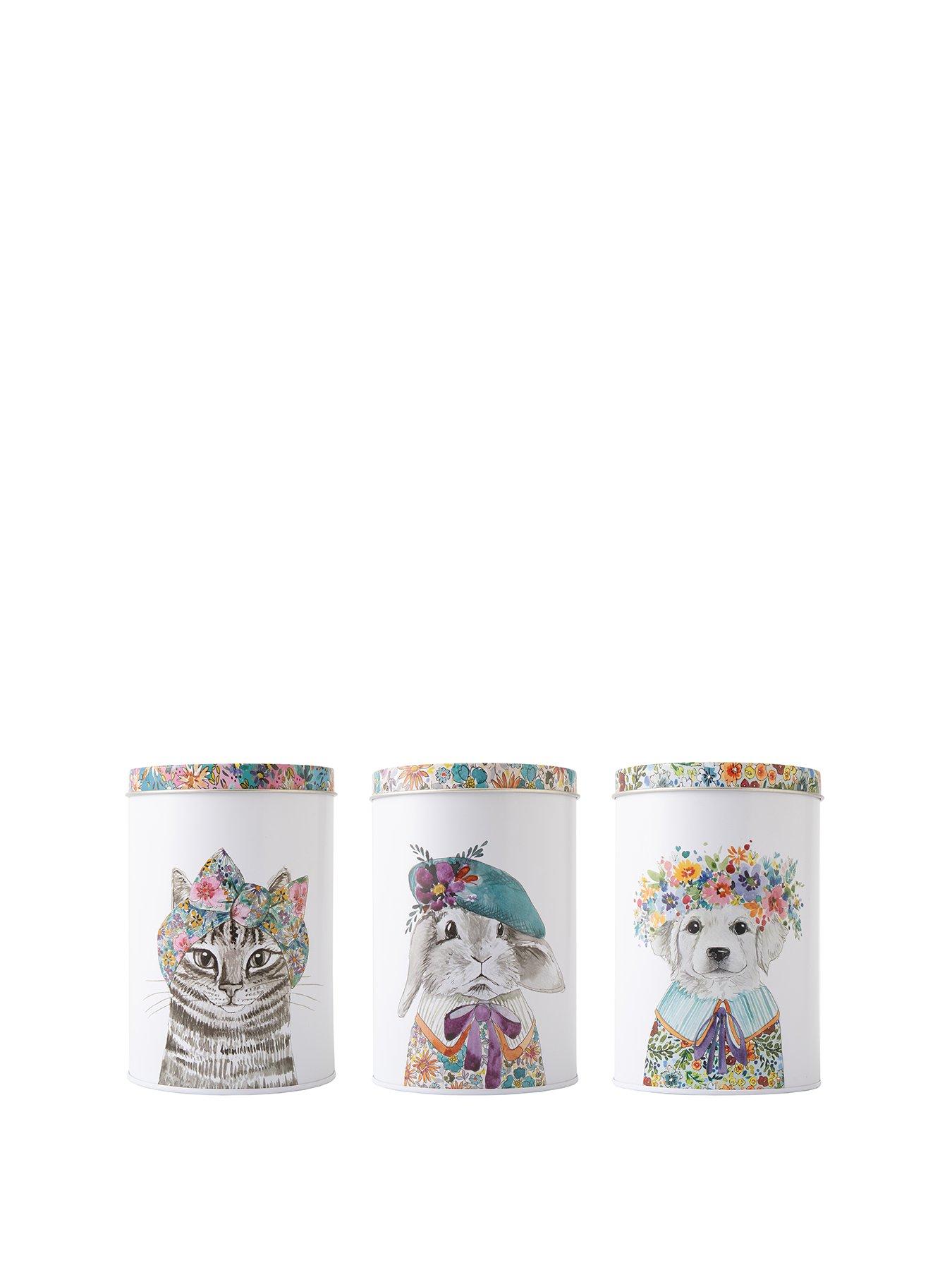 Mikasa Tipperleyhill 3pc Storage Canister Set with Animal Prints