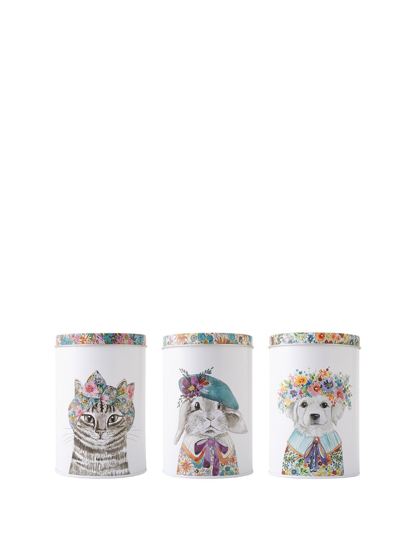 Mikasa Mikasa x Tipperleyhill Metal Storage Canister Set, Gift Boxed