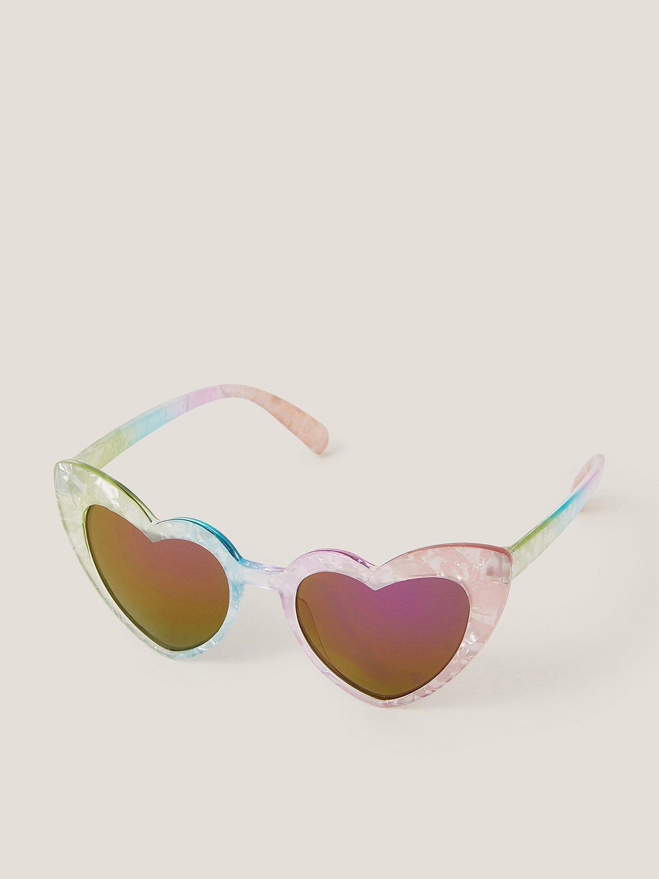Monsoon Girls Rainbow Heart Sunglasses - Multi