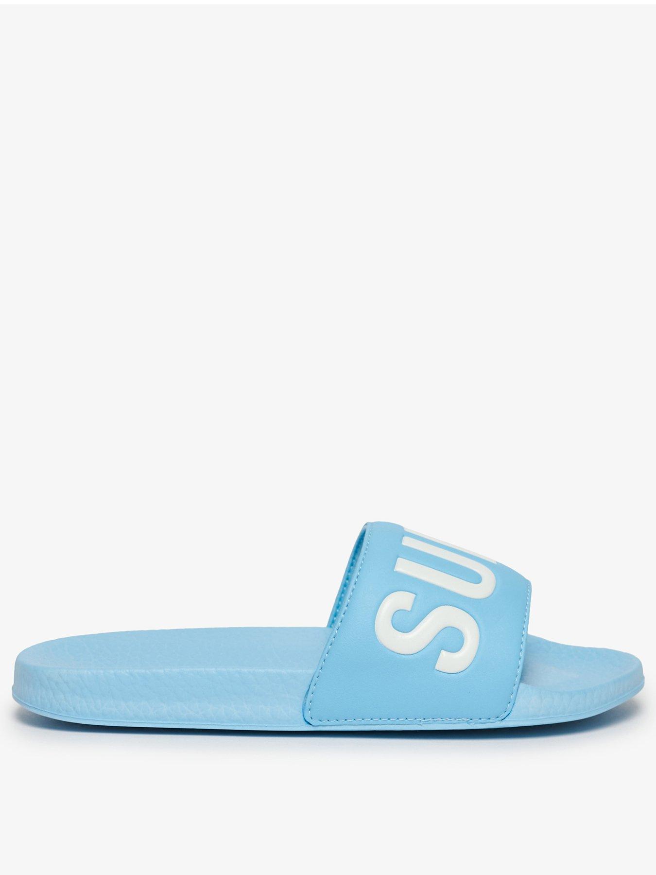 Image 1 of 6 of Superdry Printed Aop Flip Flop - Blue