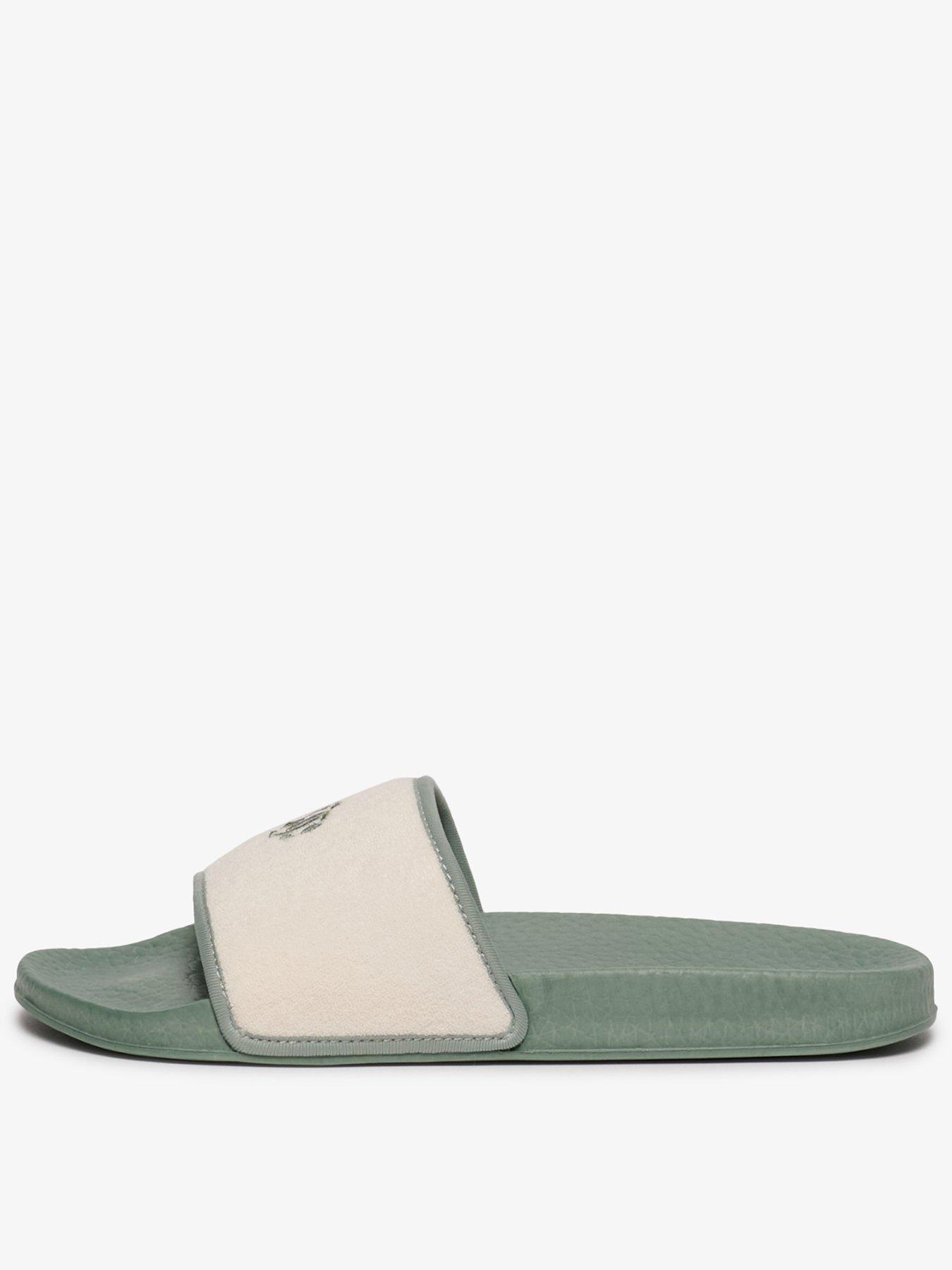 Superdry Faux Leather Braided Flip Flop - White