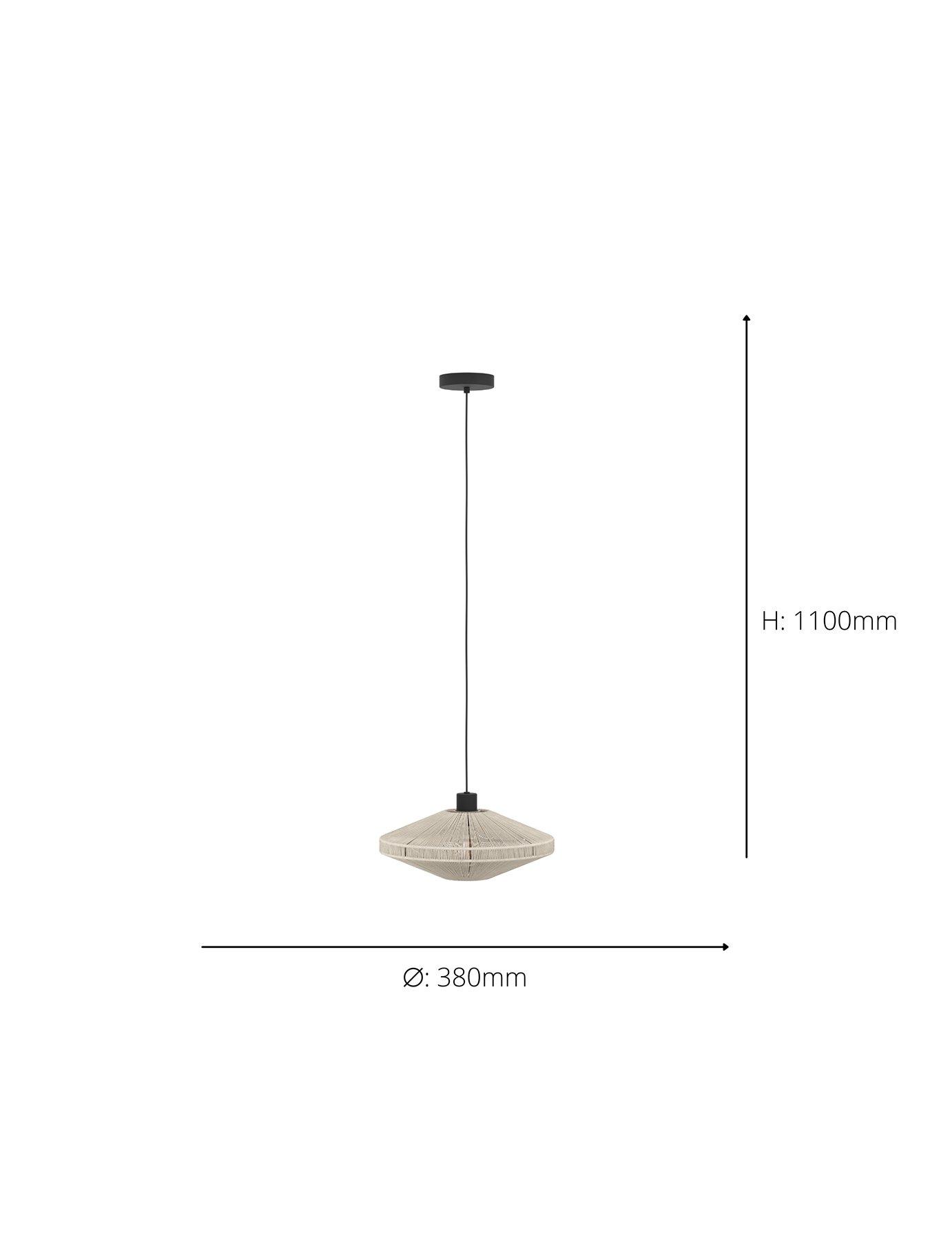 Image 4 of 4 of Eglo Midsumer Timeless Fabric Pendant Light