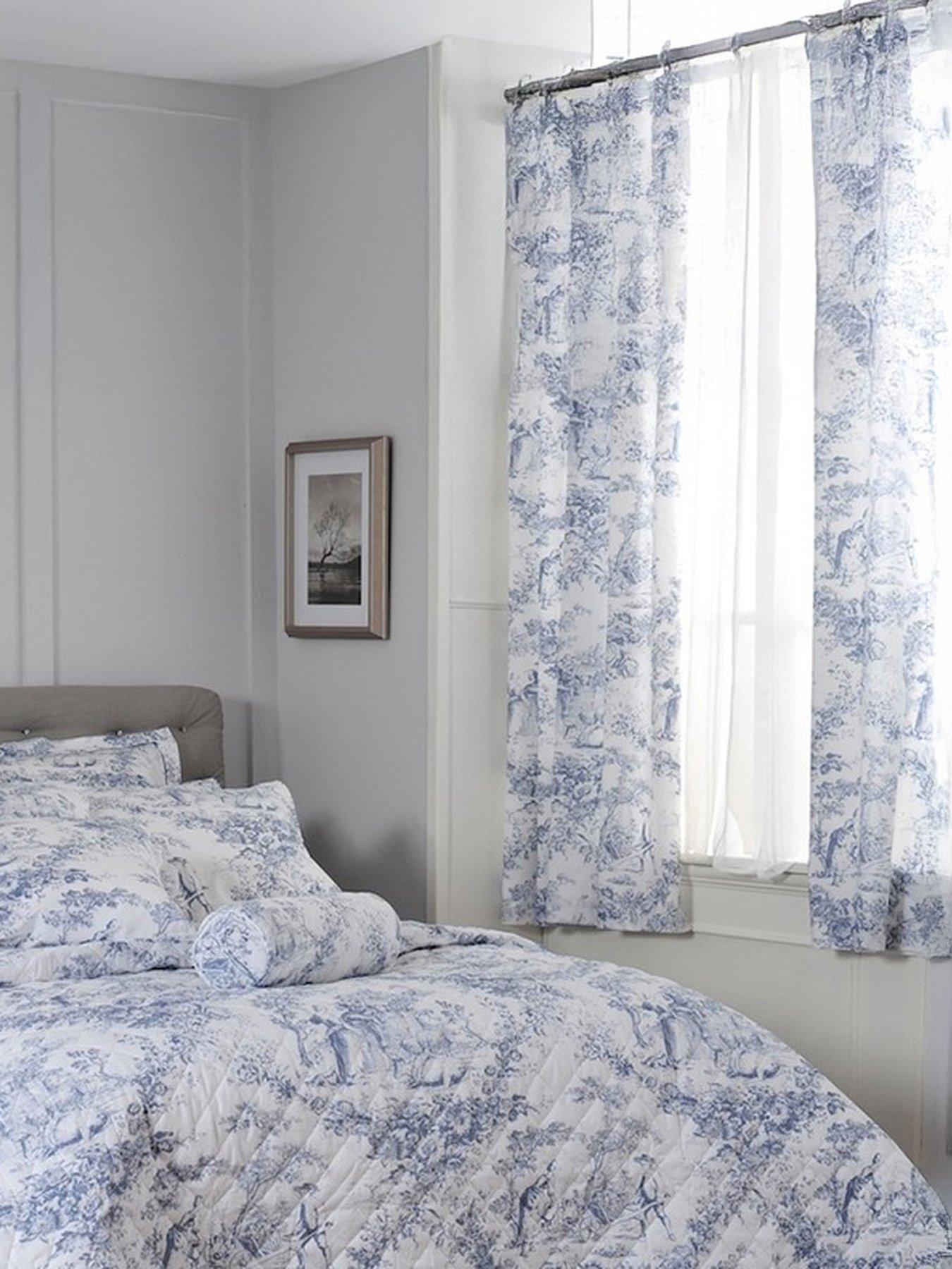 The Lyndon Co: TLC 2021 Toile De Jouy Curtains 183cm Blue