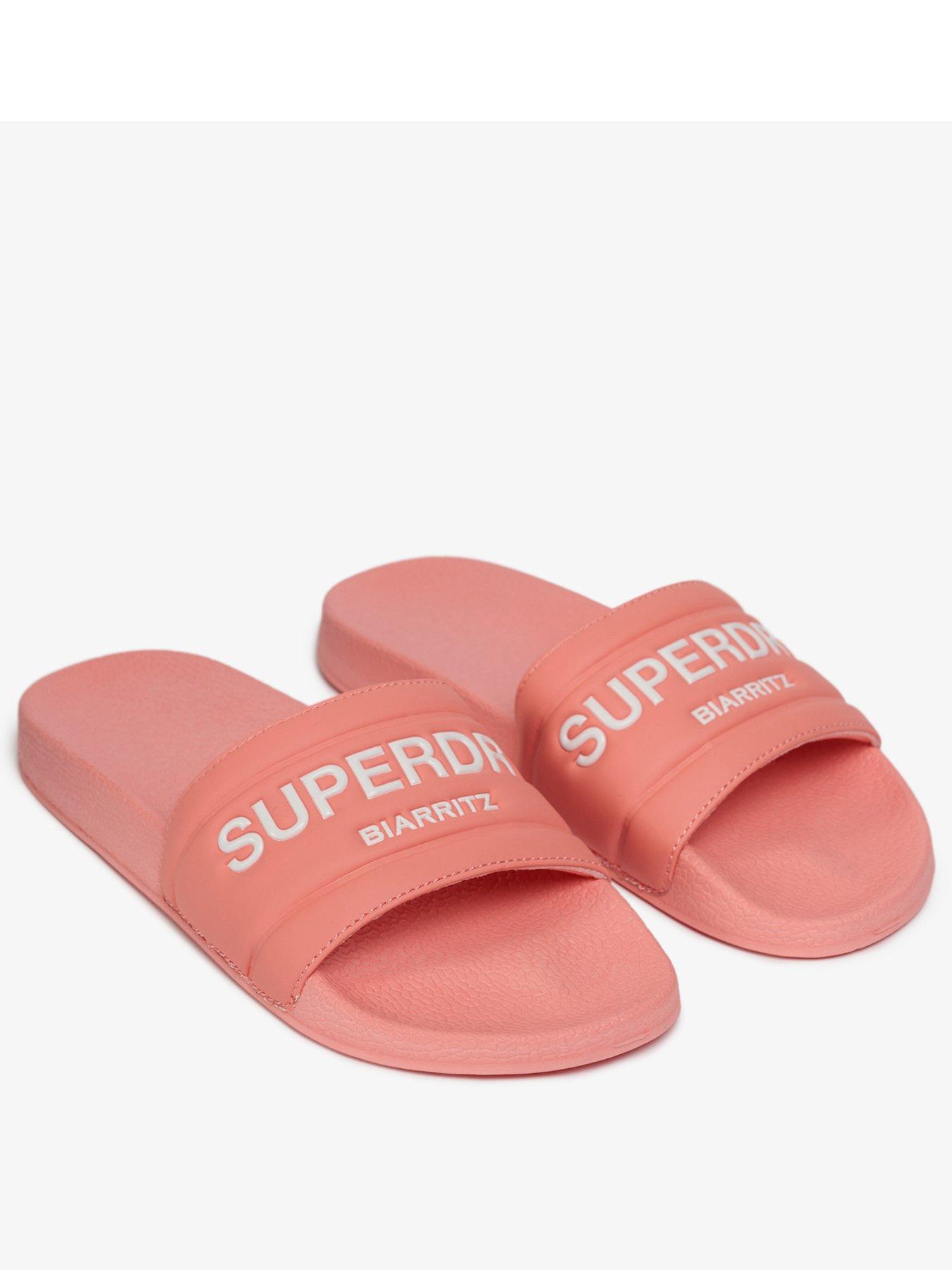 Image 2 of 7 of Superdry Destination Pool Sliders - Pink