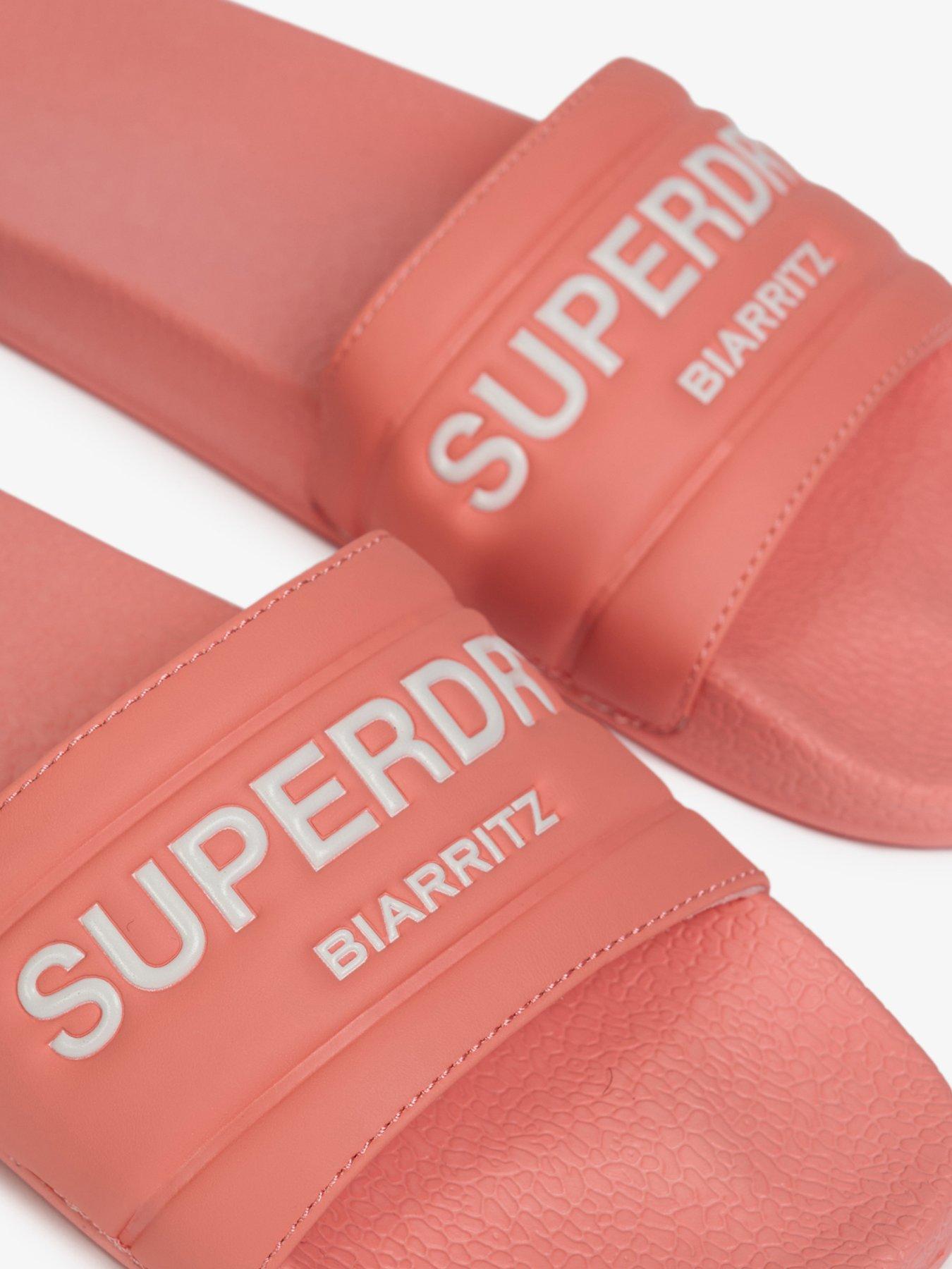 Image 6 of 7 of Superdry Destination Pool Sliders - Pink