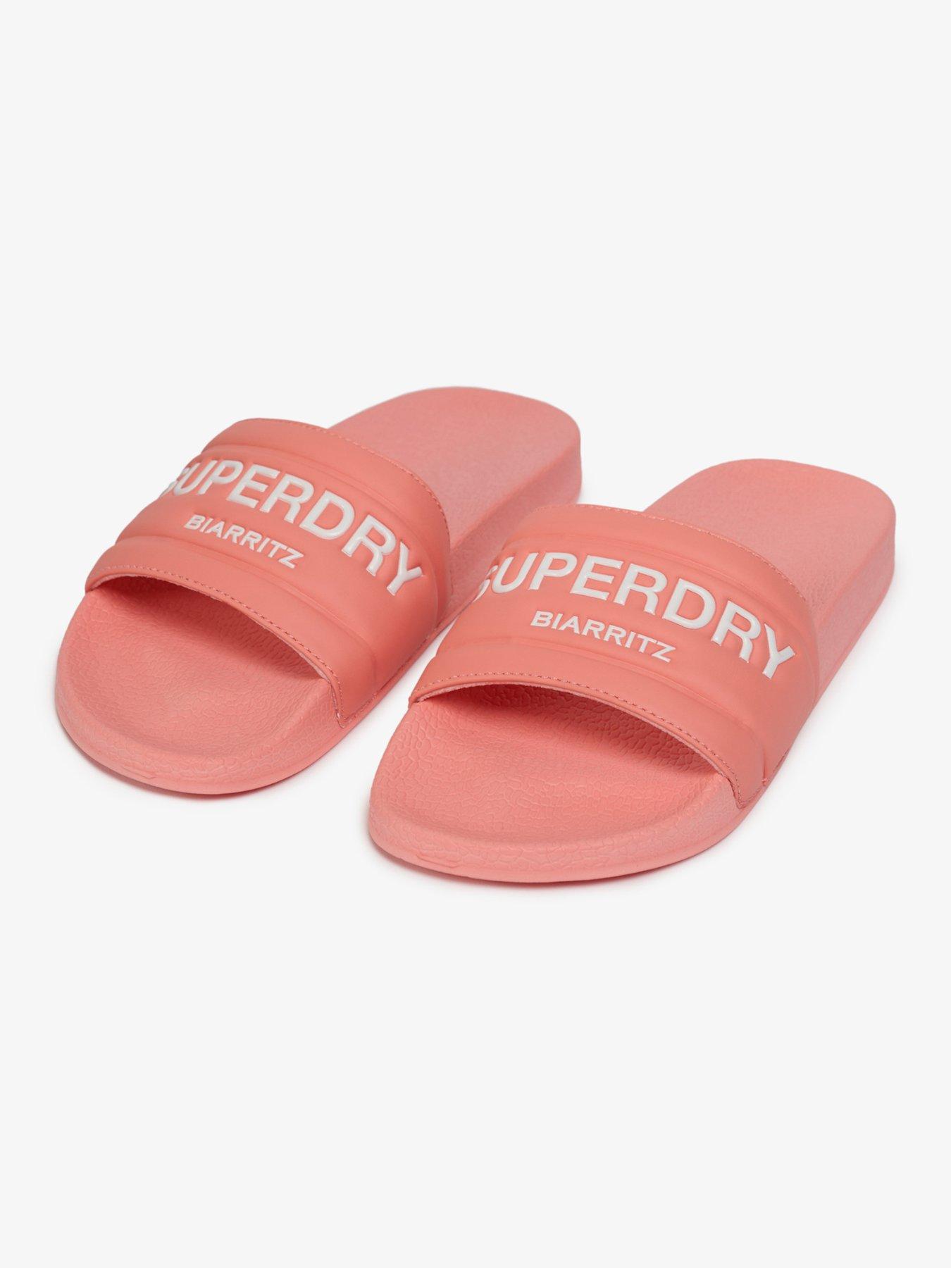 Image 7 of 7 of Superdry Destination Pool Sliders - Pink