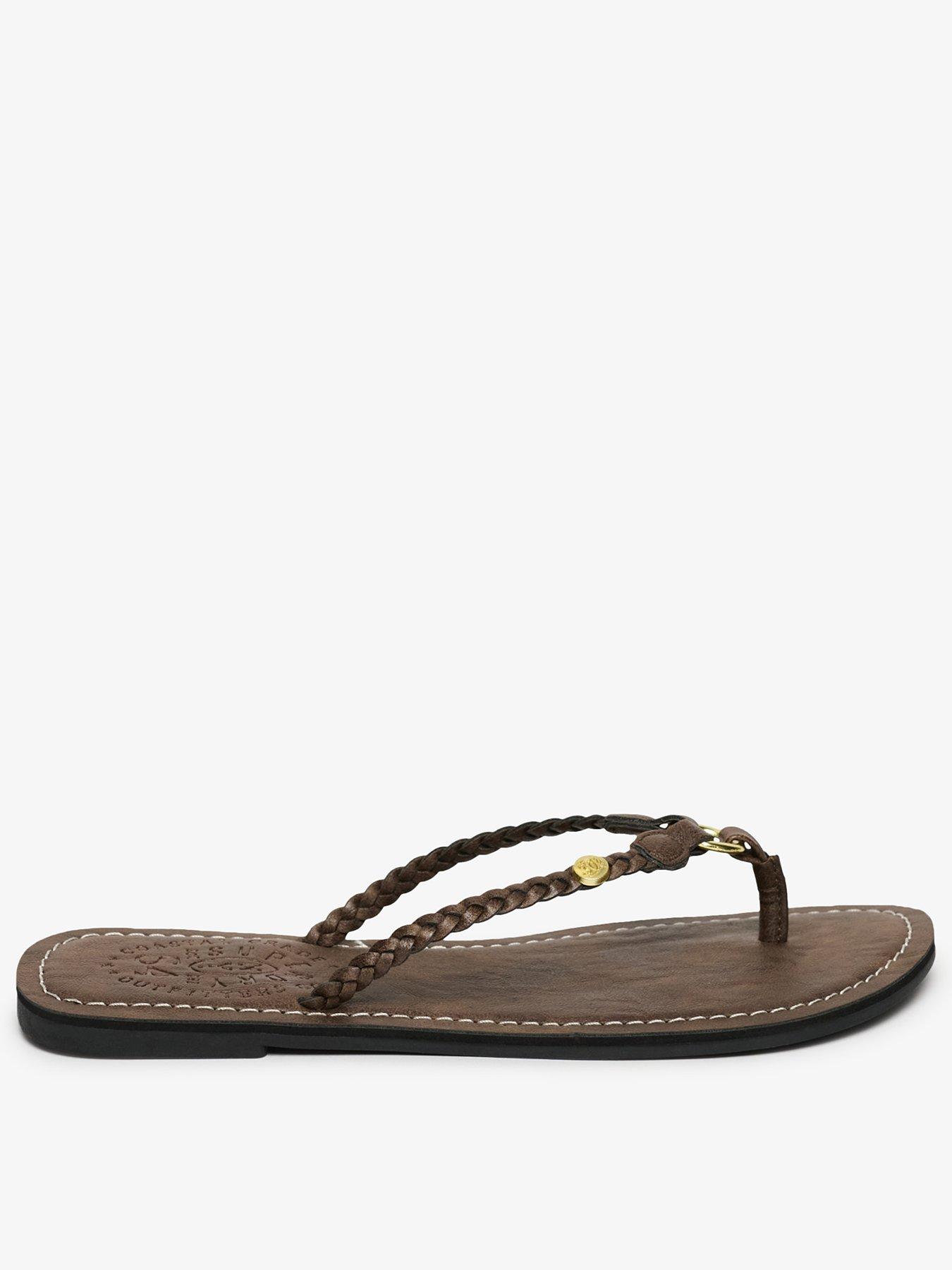 Image 1 of 7 of Superdry Pool Sliders - Brown