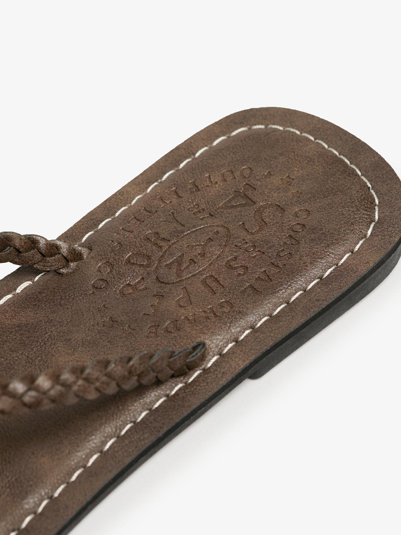 Image 6 of 7 of Superdry Pool Sliders - Brown