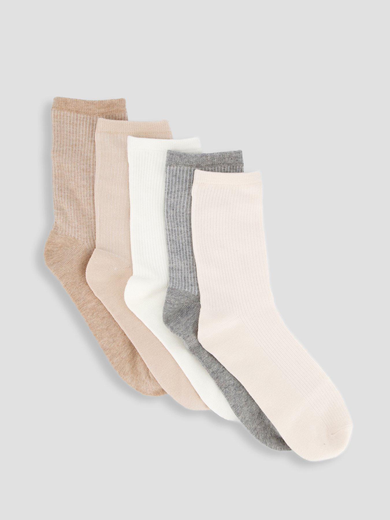 The Very Collection 5 Pack Rib Ankle Socks