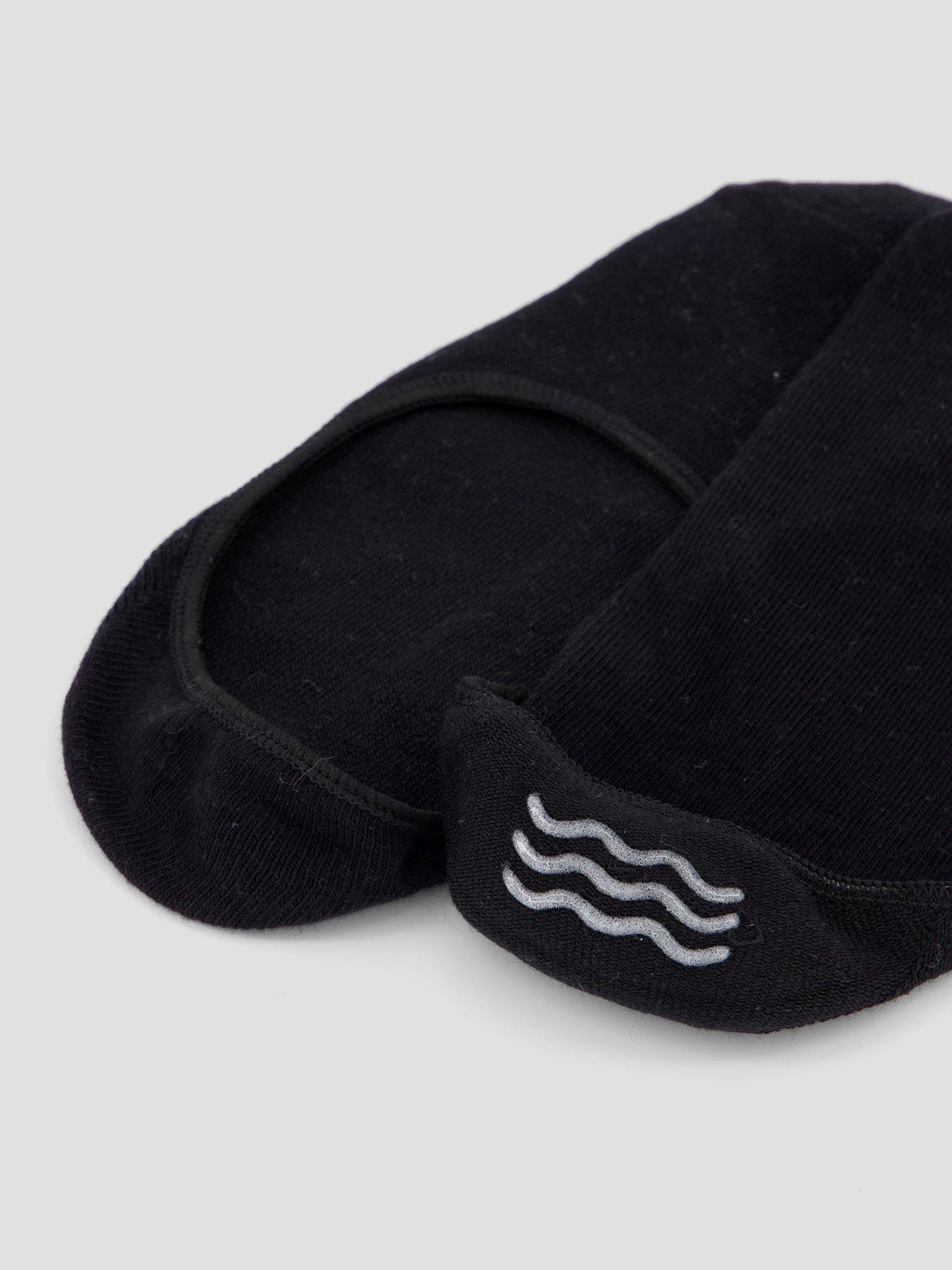 Image 3 of 3 of The Very Collection 3 Pack Invisible Trainer Liner Socks - Black