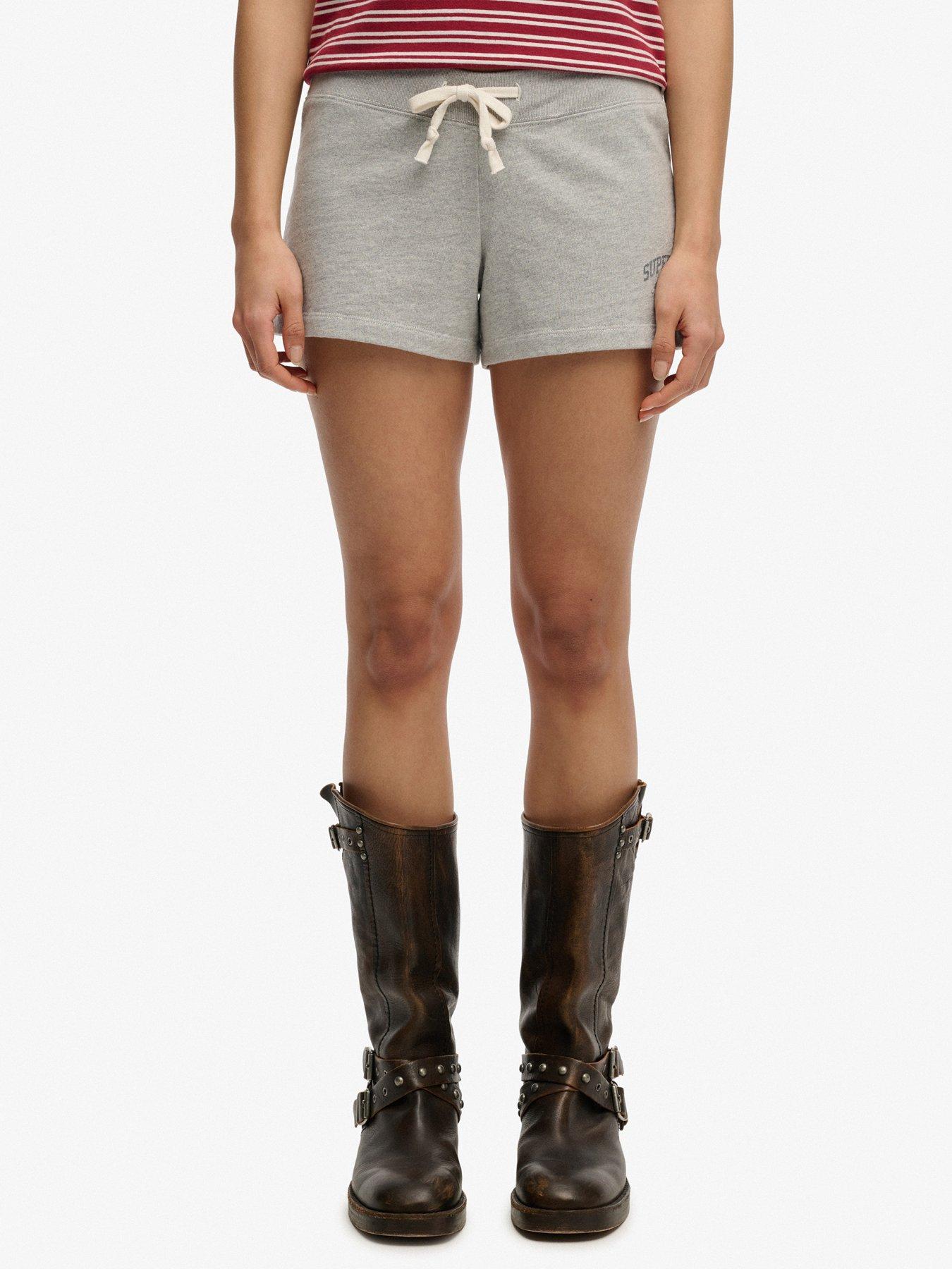 Superdry Athletic Essentials Jersey Script Short - Grey