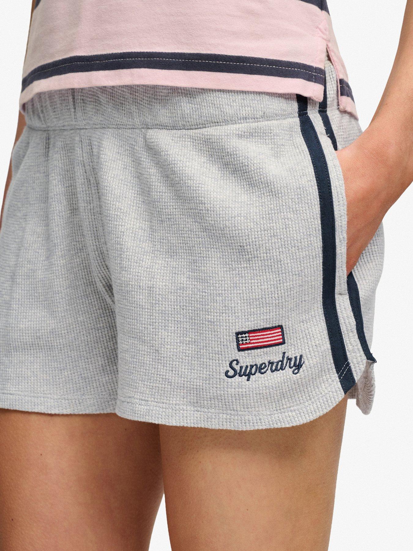 Superdry Ath Ess Waffle Retro Short - Grey