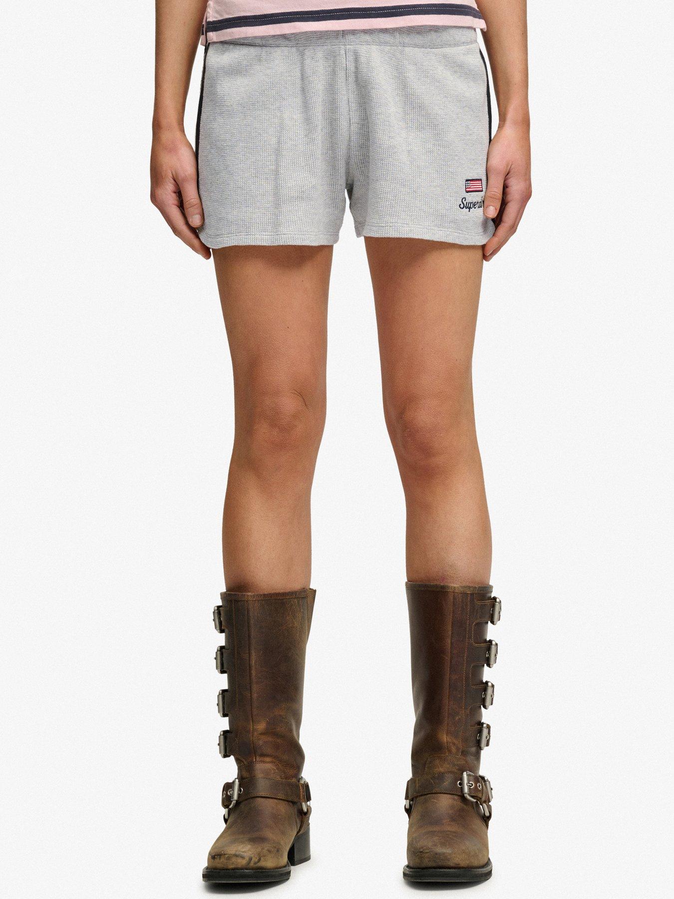 Image 6 of 7 of Superdry Ath Ess Waffle Retro Short - Grey