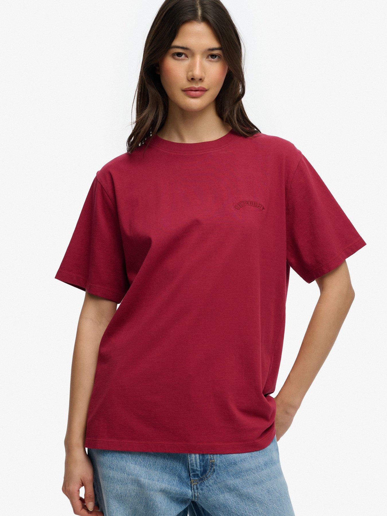 Superdry Essential Logo Loose T-Shirt - Red