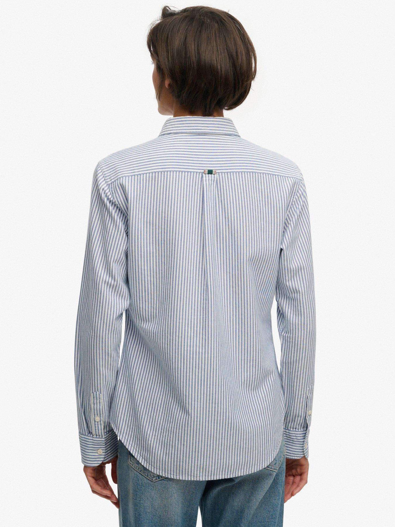 Image 2 of 7 of Superdry Slim Oxford Shirt - Blue