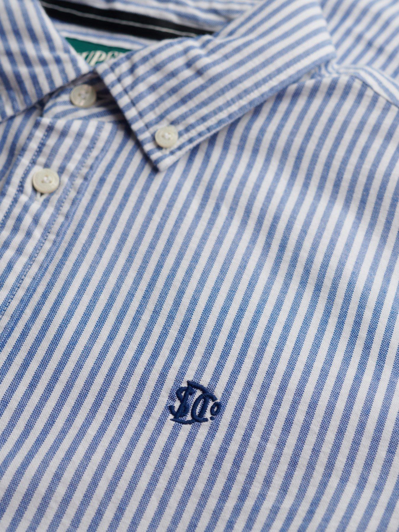 Image 7 of 7 of Superdry Slim Oxford Shirt - Blue