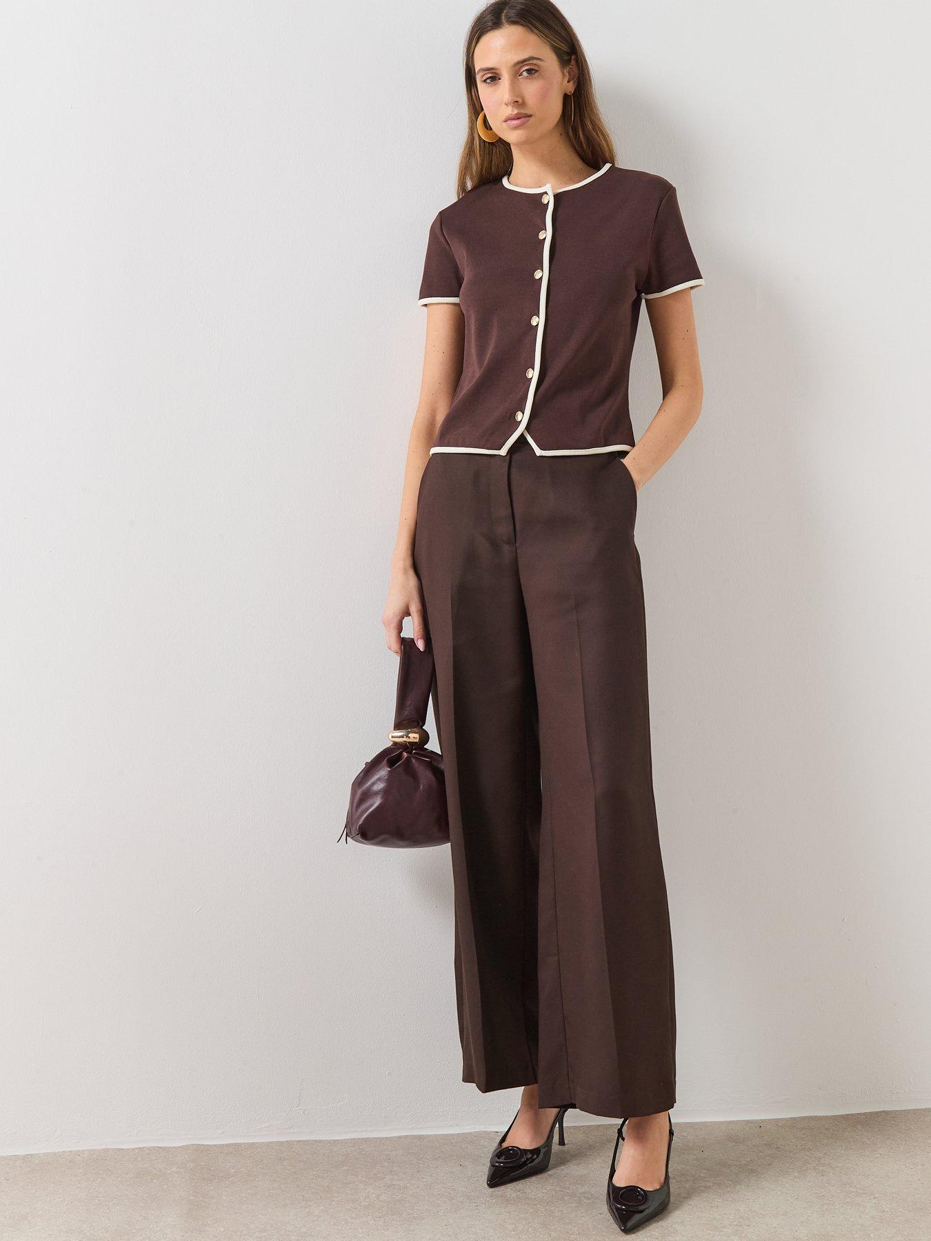 Image 3 of 6 of Mango Portbi Top - Brown