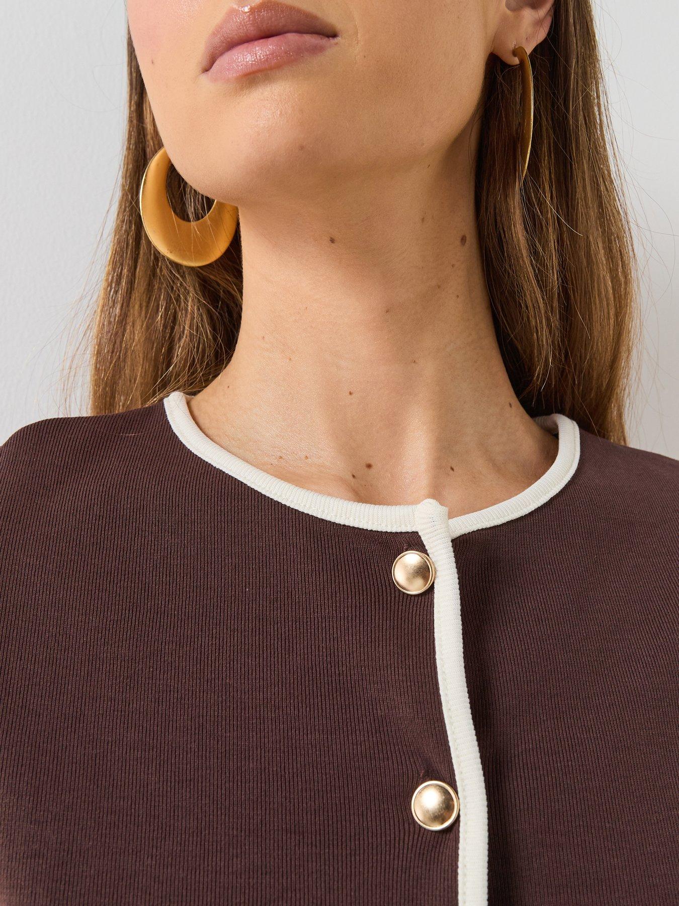 Image 6 of 6 of Mango Portbi Top - Brown