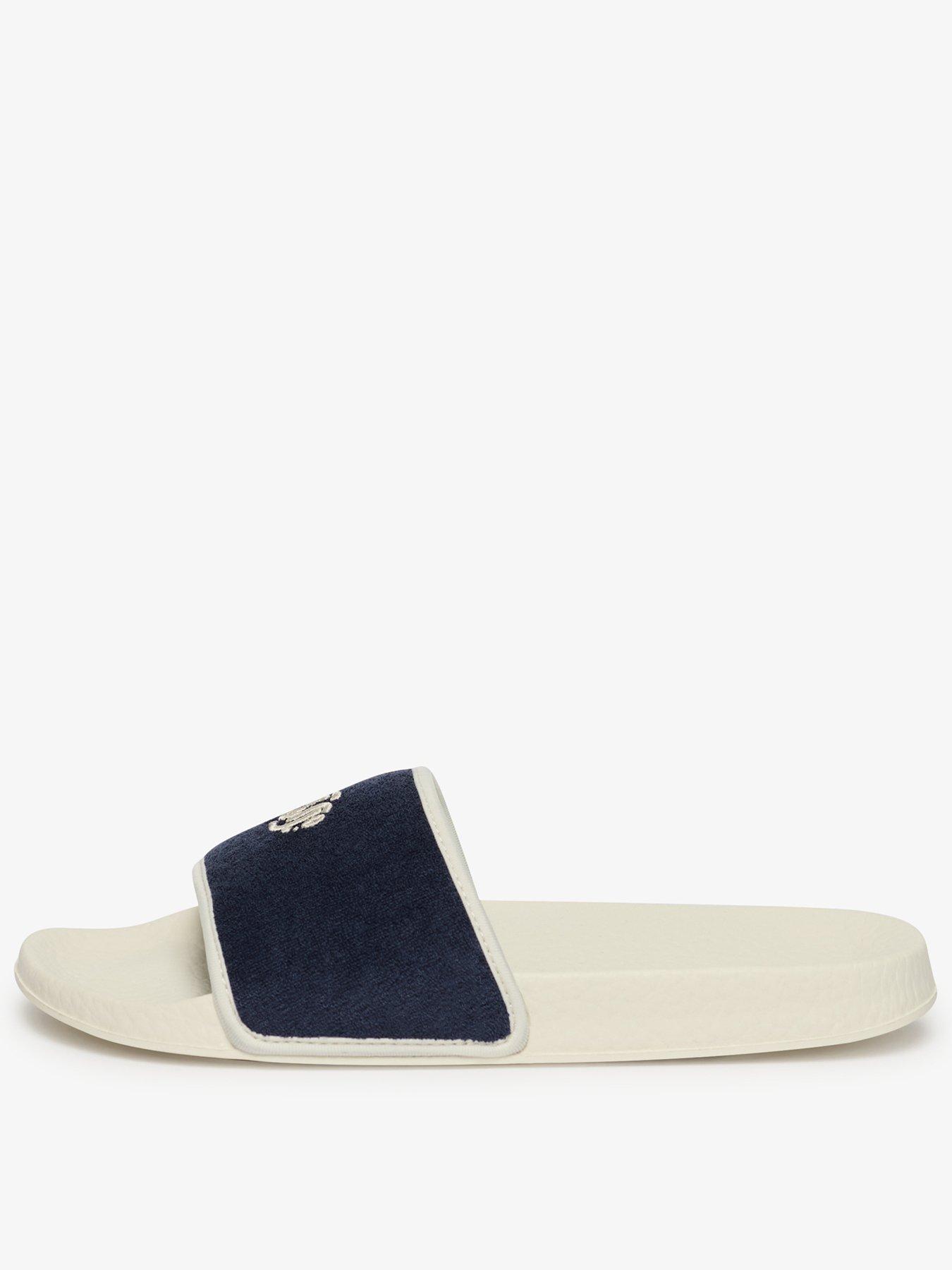 Superdry Towelling Pool Slide, White, Size 5-6, Women